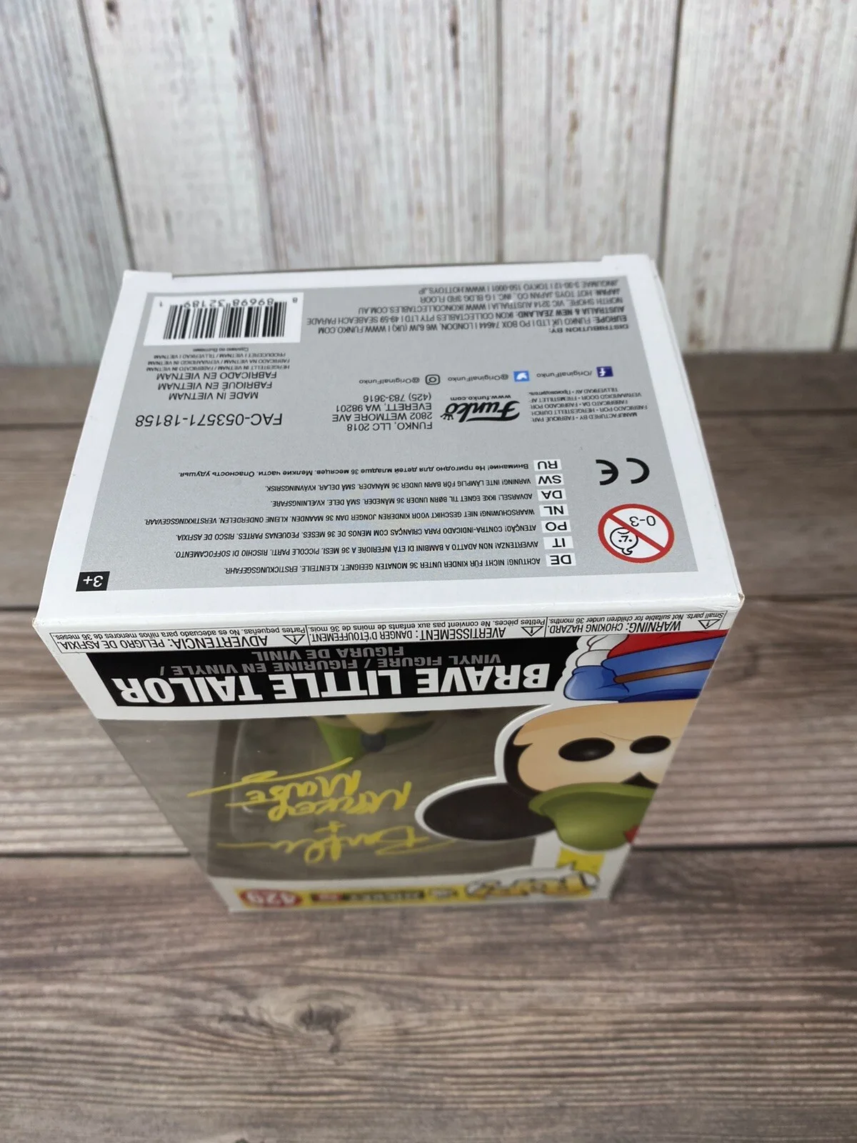 Bret Iwan Signed Mickey Mouse Funko POP Voice of Mickey Prestine COA Disney, изображение 5