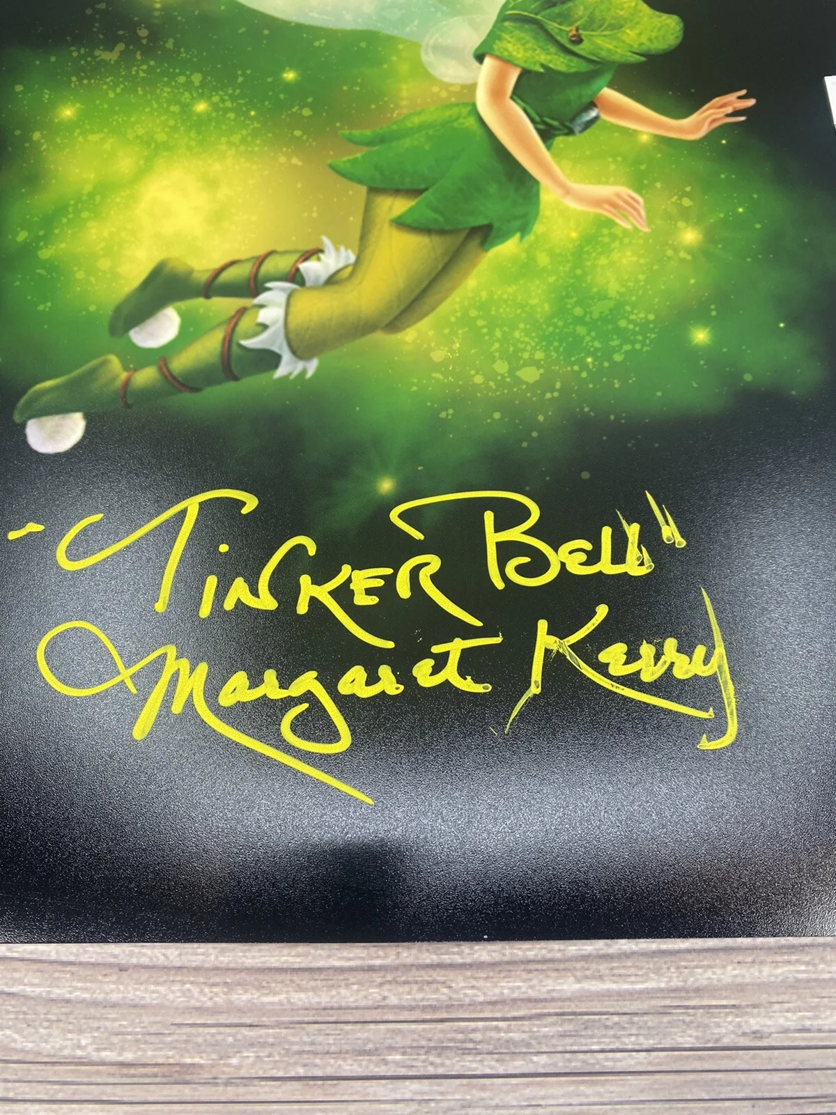Margaret Kerry Auto Signed Tinker Bell 11x14 Photo Peter Pan JSA COA Disney, изображение 2