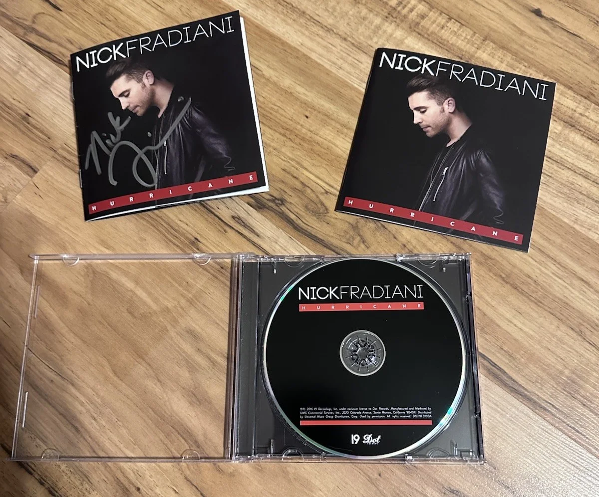 (SIGNED BOOKLET INCLUDED) Nick Fradiani Hurricane CD - USED GREAT CONDITION, image 5