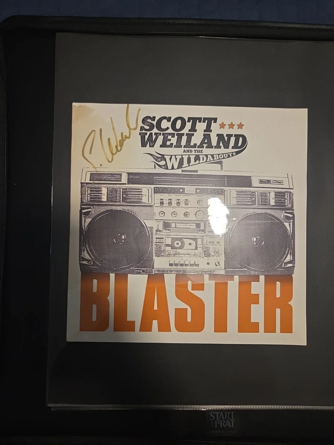 Scott Weiland Signed SW And The Wildabouts 12x12 Poster Flat Blaster Gold Marker, image 2
