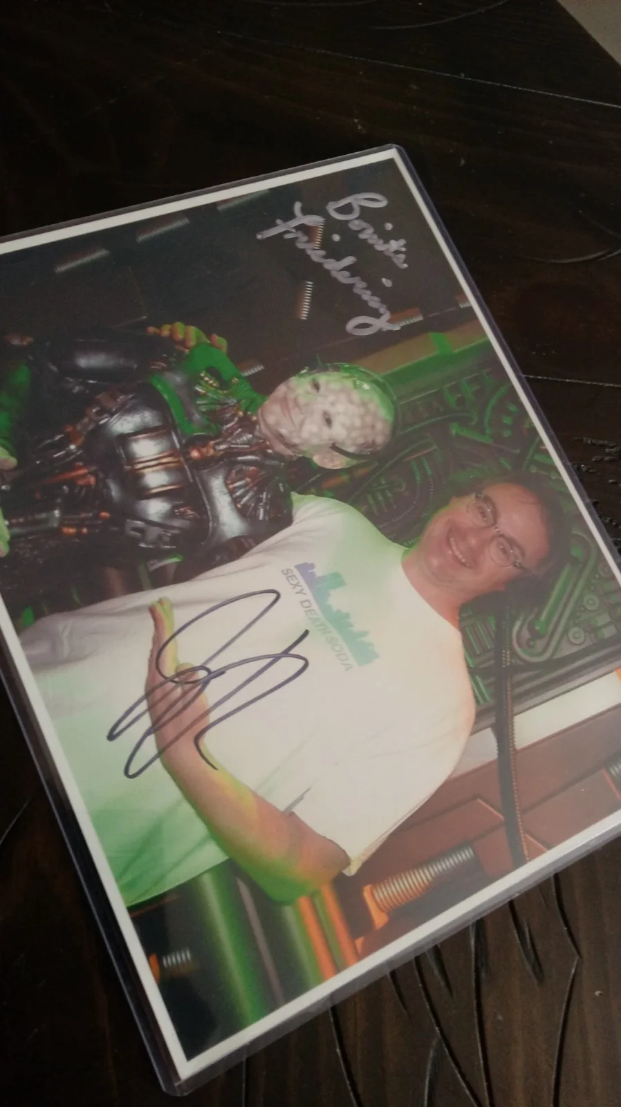 Bonita Friedericy, John Billingsley — DUAL SIGNED Bonita Friedericy STAR TREK John Billingsley AUTOGRAPHED Photo RARE, изображение 2