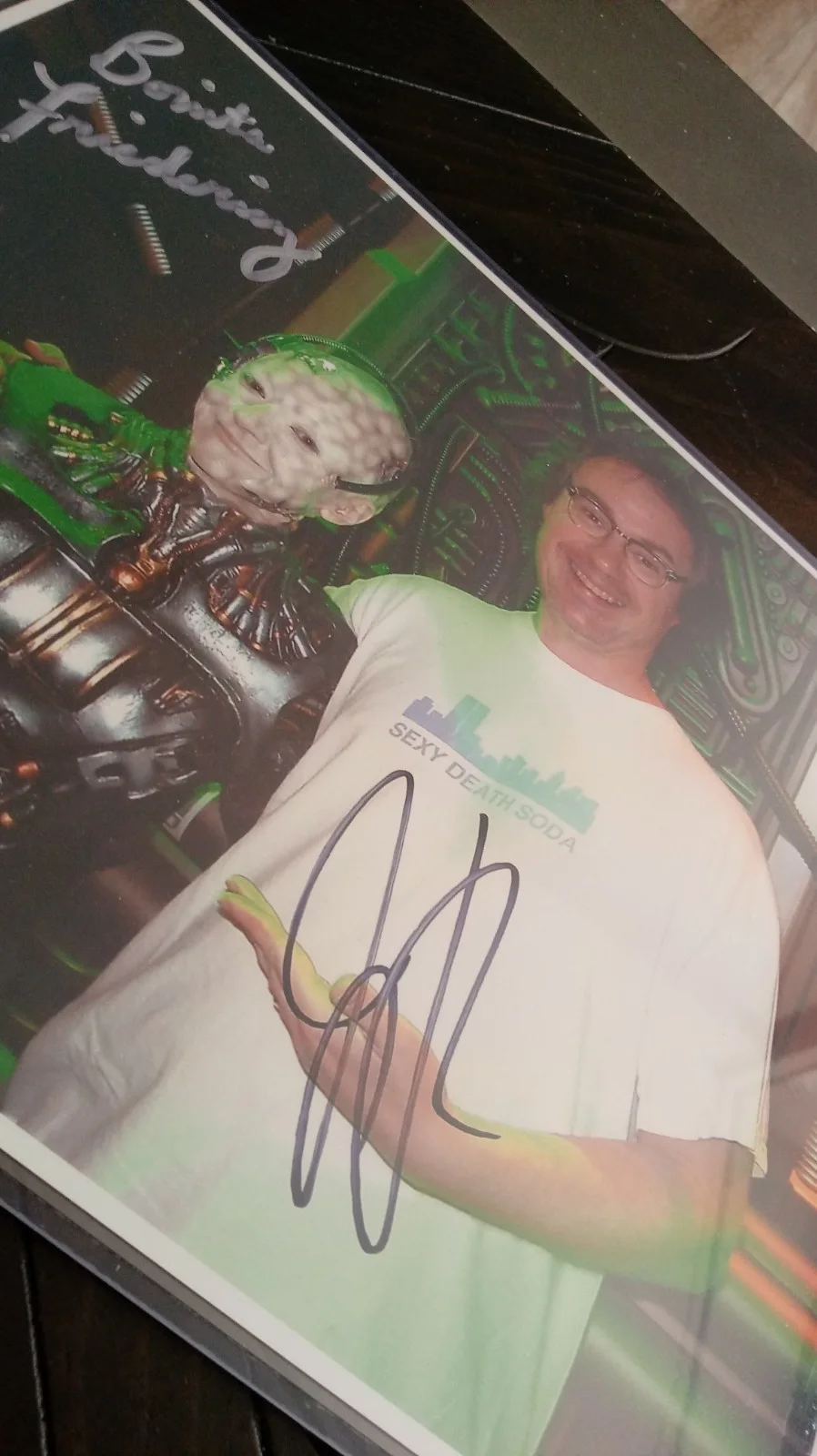 Bonita Friedericy, John Billingsley — DUAL SIGNED Bonita Friedericy STAR TREK John Billingsley AUTOGRAPHED Photo RARE, изображение 3