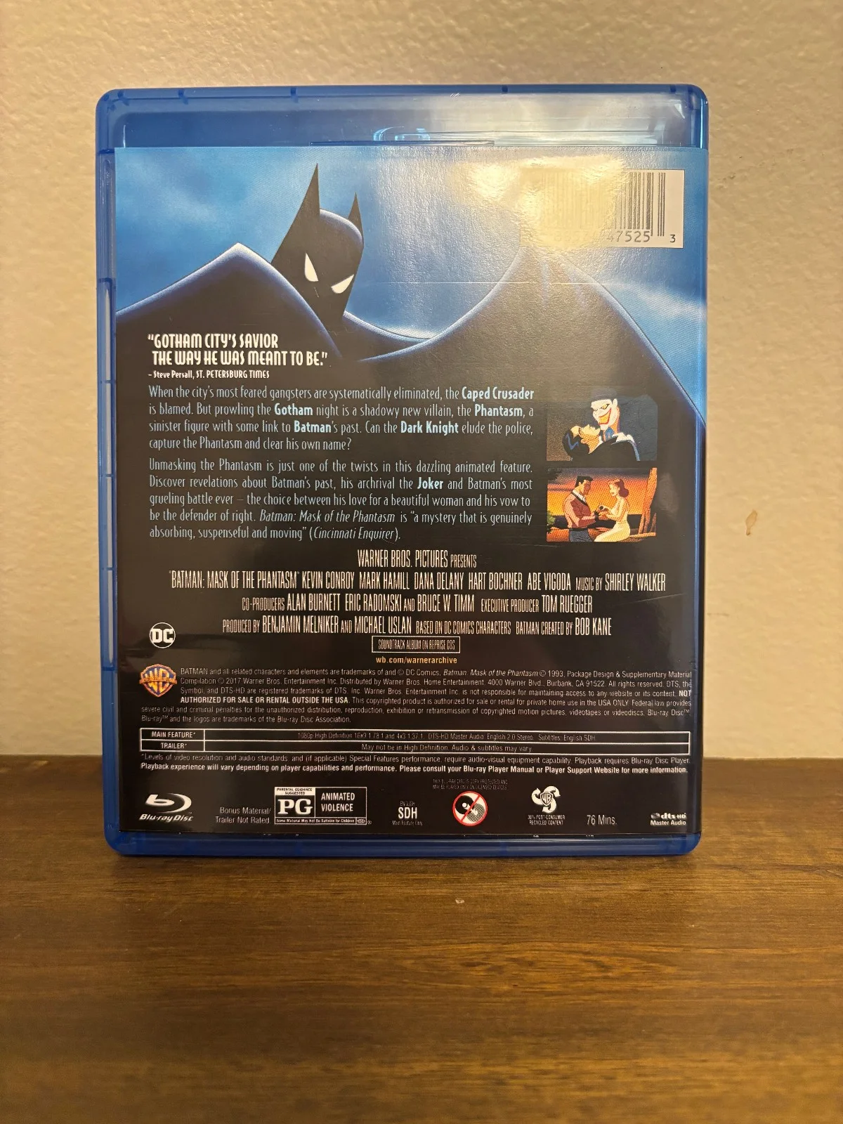 Kevin Conroy — Kevin Conroy Autographed - Batman: Mask of the Phantasm Bluray | Signed!, image 3