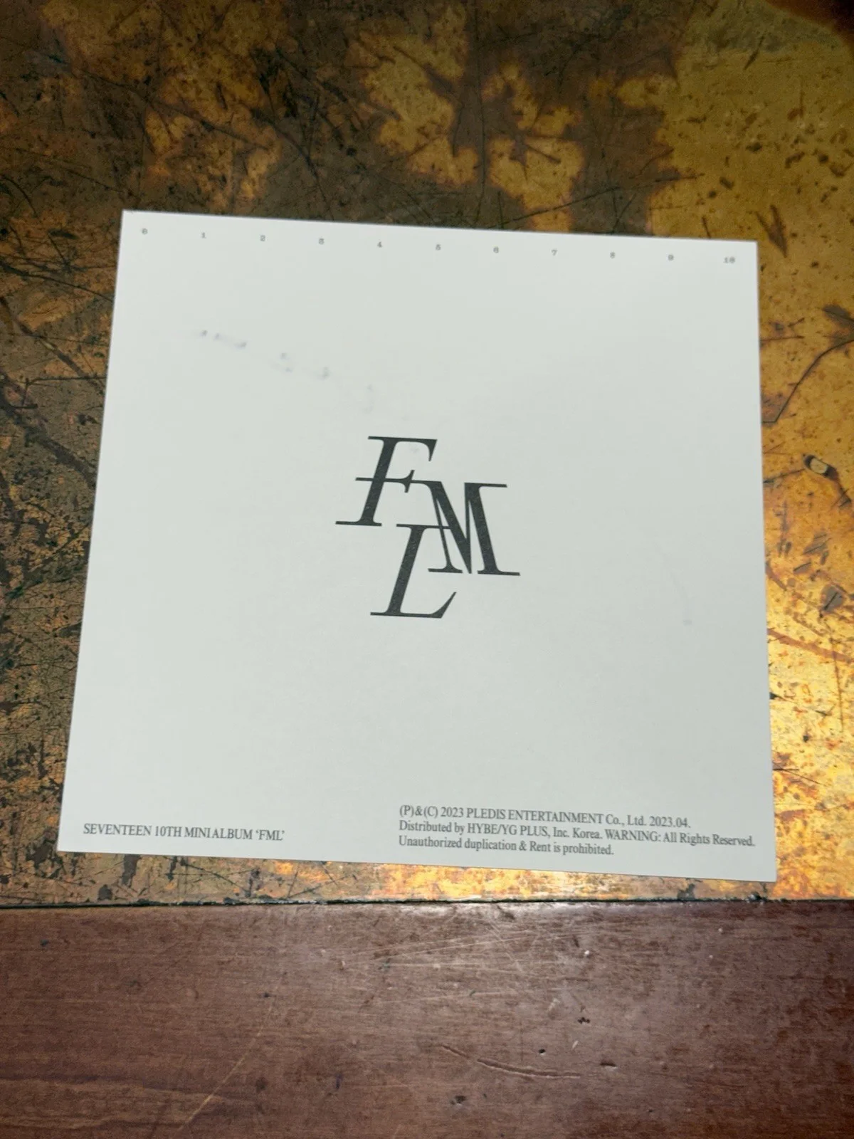 Seventeen FML Signed - joshua, image 2