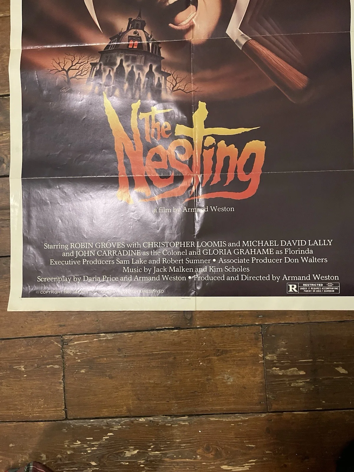 The Nesting (1980) - Original Movie Poster Size 27"x41" Folded - Horror Movie, image 2