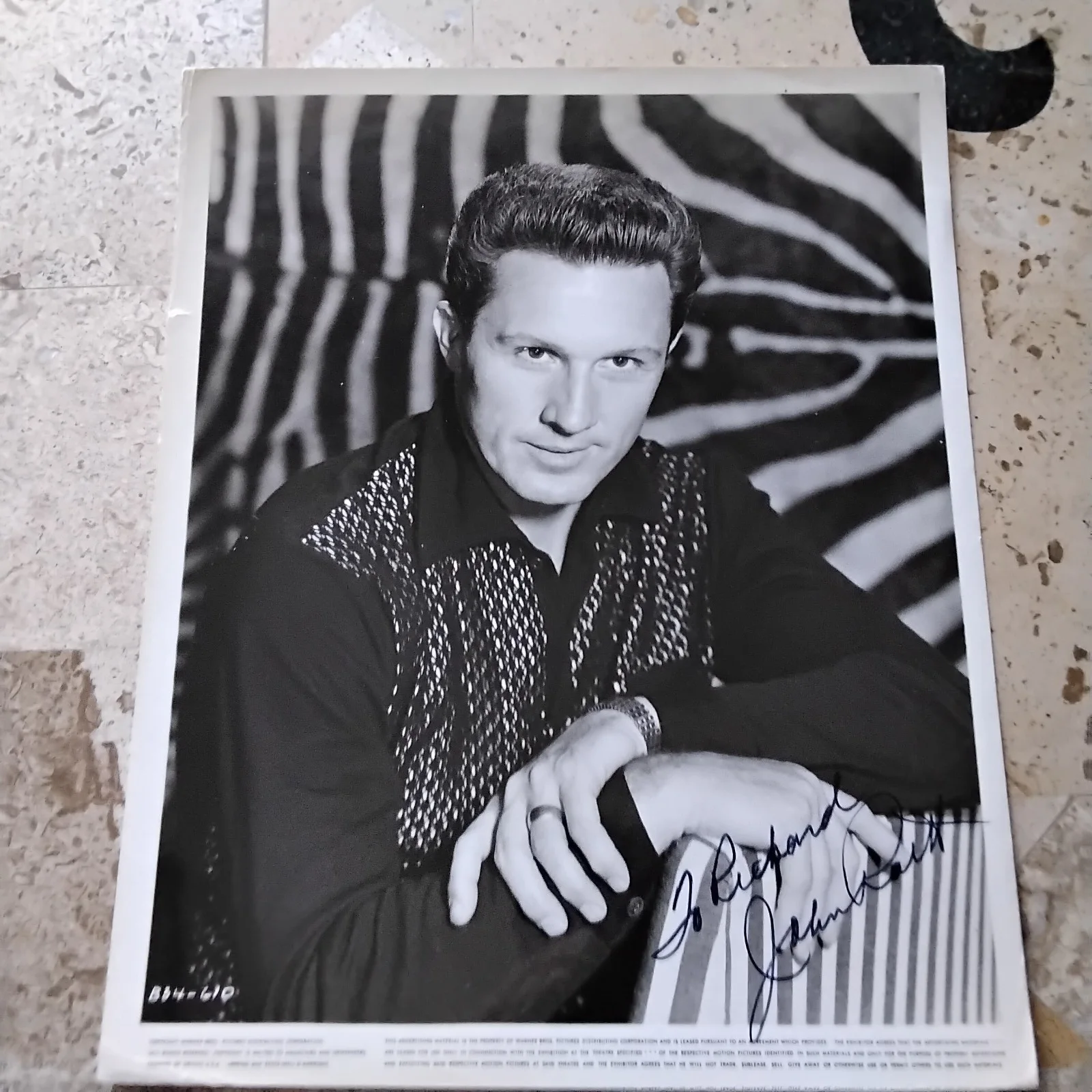 John Raitt SIGNED Photo Movie Actor Musicials Carousel Ziegfeld Girl Billy Kid, изображение 2