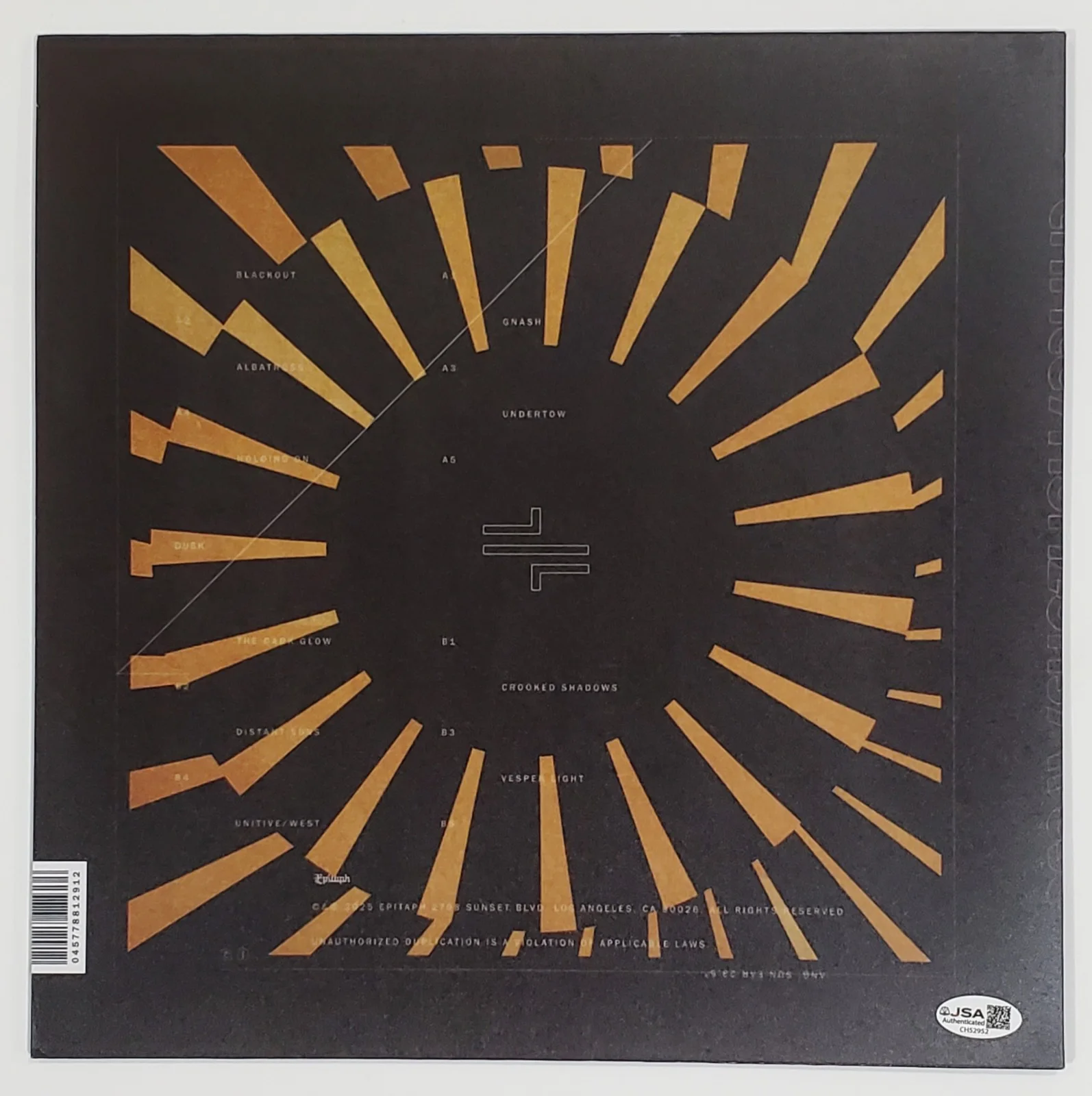 THRICE BAND SIGNED HORIZONS/WEST LP VINYL RECORD ALBUM W/JSA CERT DUSTIN KENSRUE, изображение 2