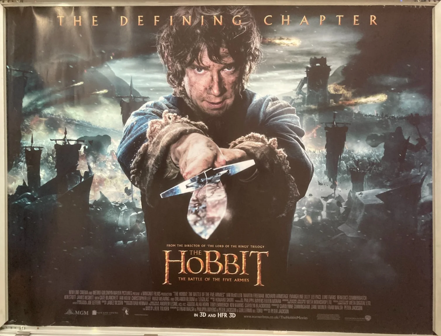 Cinema Poster: HOBBIT BATTLE OF THE FIVE ARMIES 2014 (Main Quad) Martin Freeman, изображение 2