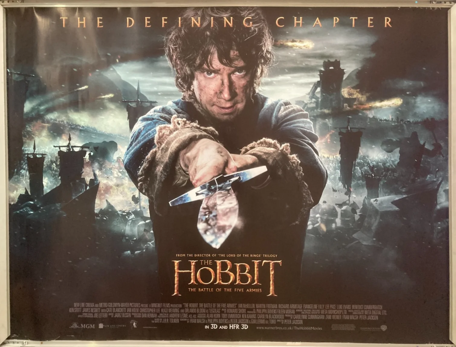 Cinema Poster: HOBBIT BATTLE OF THE FIVE ARMIES 2014 (Main Quad) Martin Freeman, изображение 3