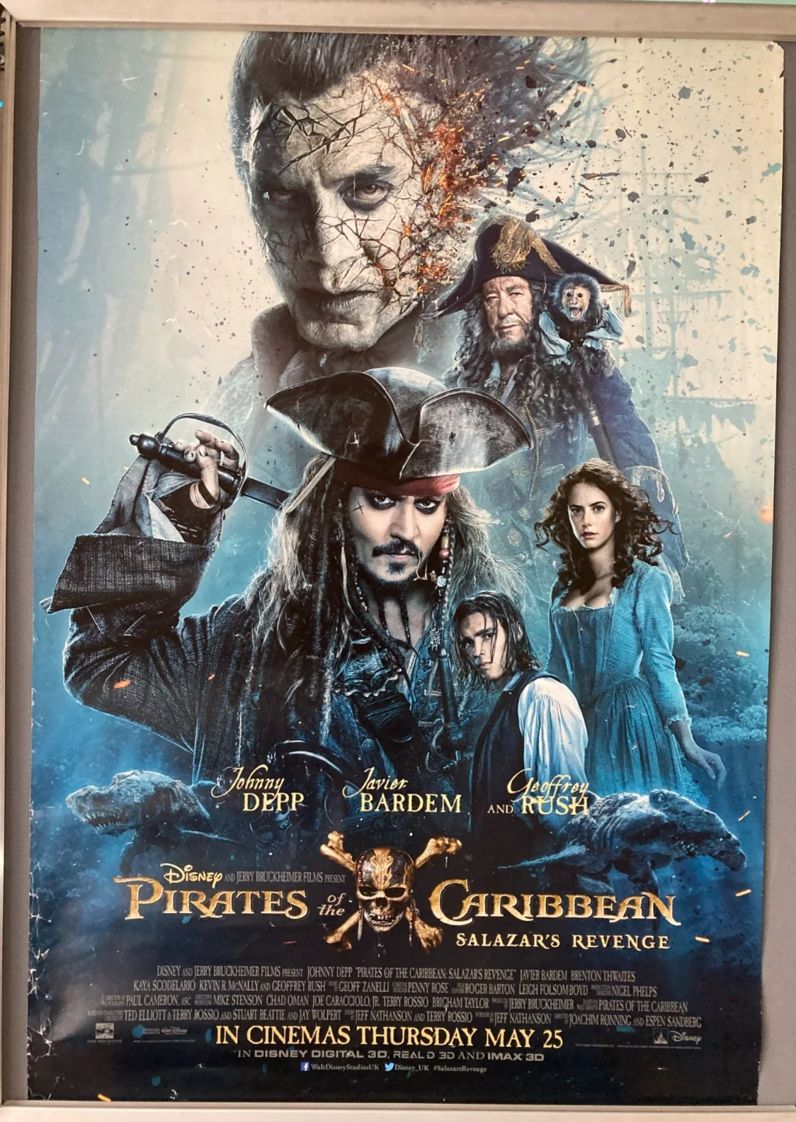 Cinema Poster: PIRATES OF THE CARIBBEAN SALAZAR'S REVENGE 2017 (Main One Sheet), изображение 2