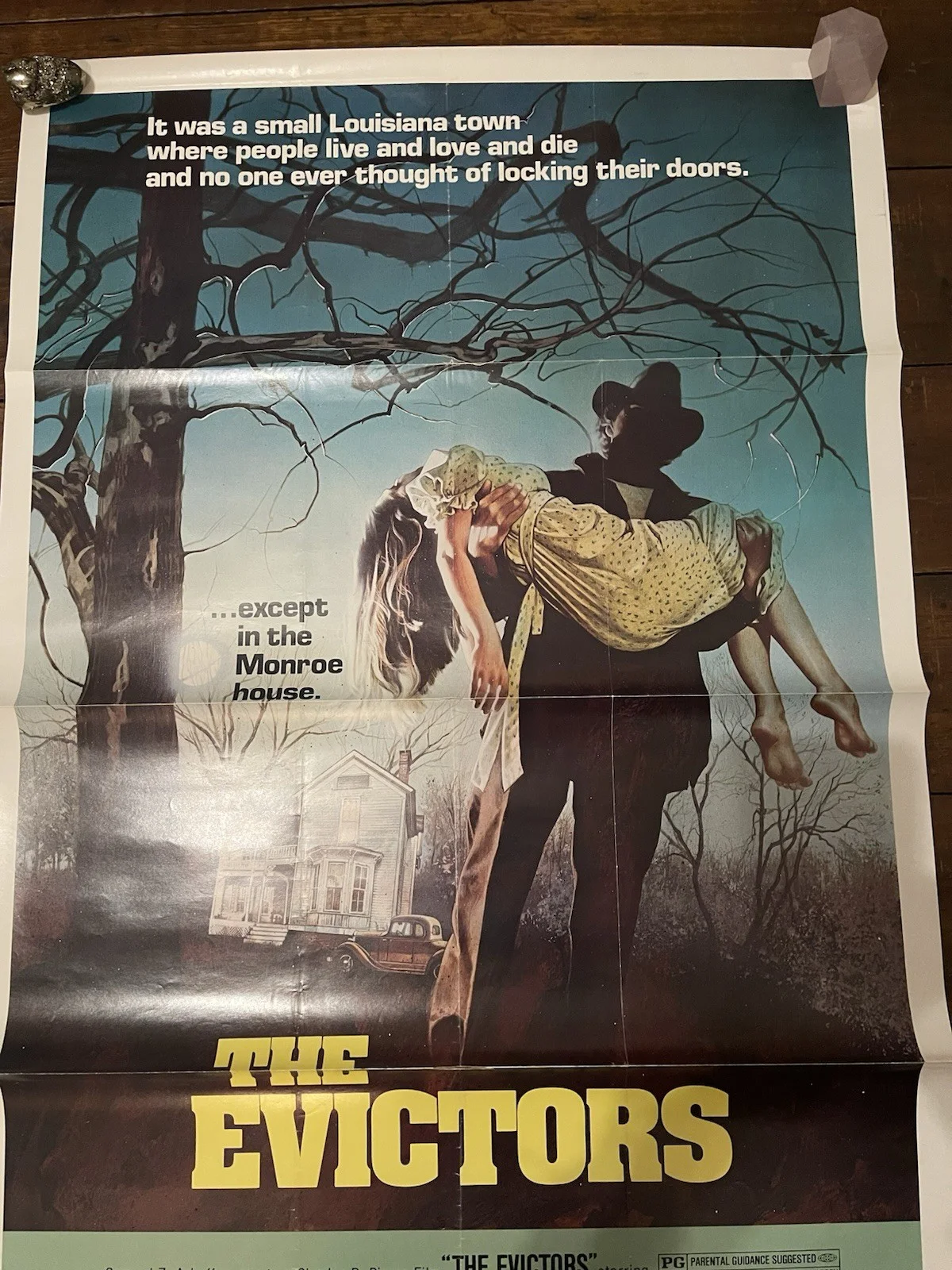 THE EVICTORS FOLDED US ONE SHEET POSTER VIC MORROW MICHAEL PARKS 1979, image 3