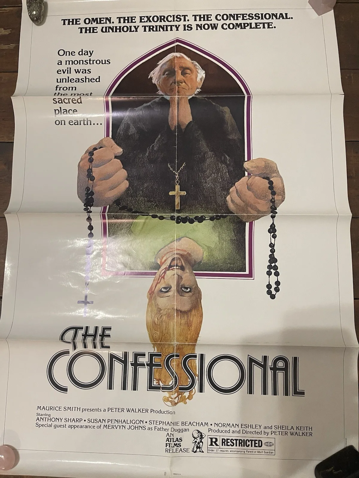 THE CONFESSIONAL Peter Walker Horror Poster, image 3