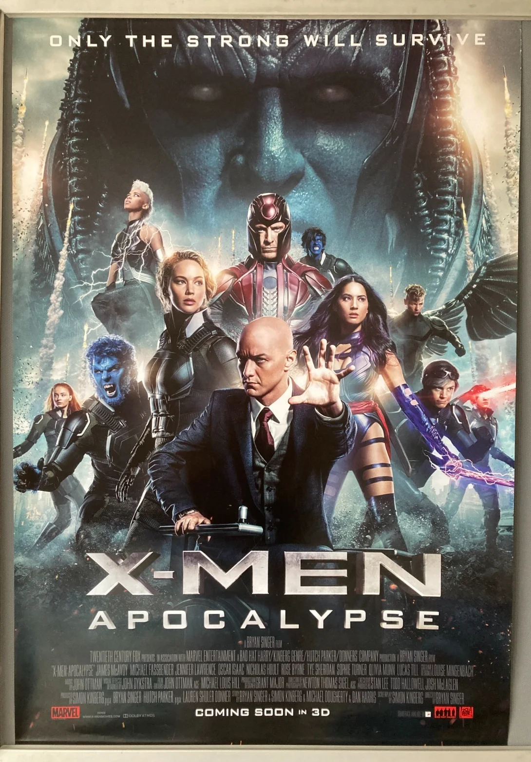 Cinema Poster: X-MEN APOCALYPSE 2016 (Main One Sheet) Michael Fassbender, image 2