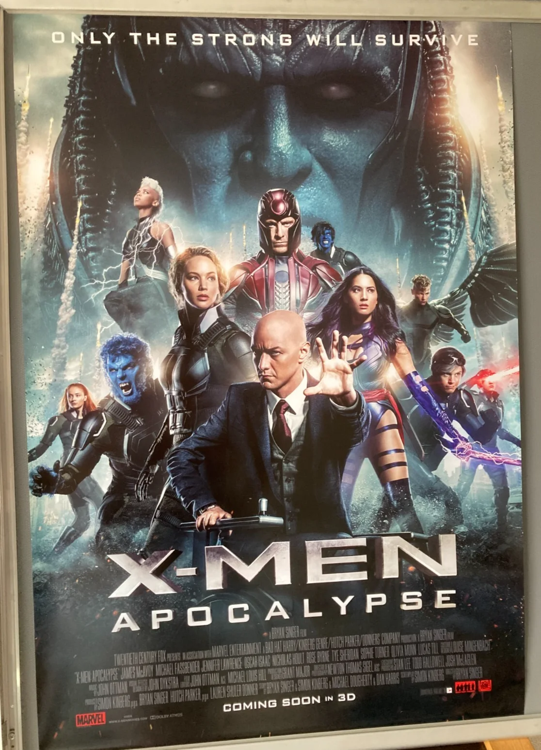 Cinema Poster: X-MEN APOCALYPSE 2016 (Main One Sheet) Michael Fassbender, image 3