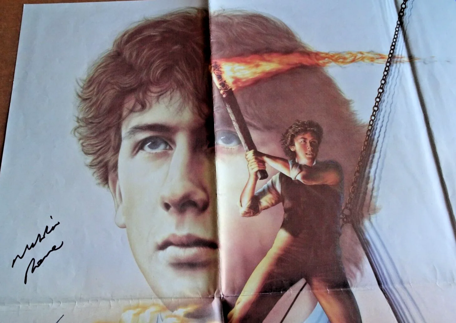 Young Sherlock Holmes Poster Signed Quad 1985 Nicholas Rowe Alan Cox Watson, image 3
