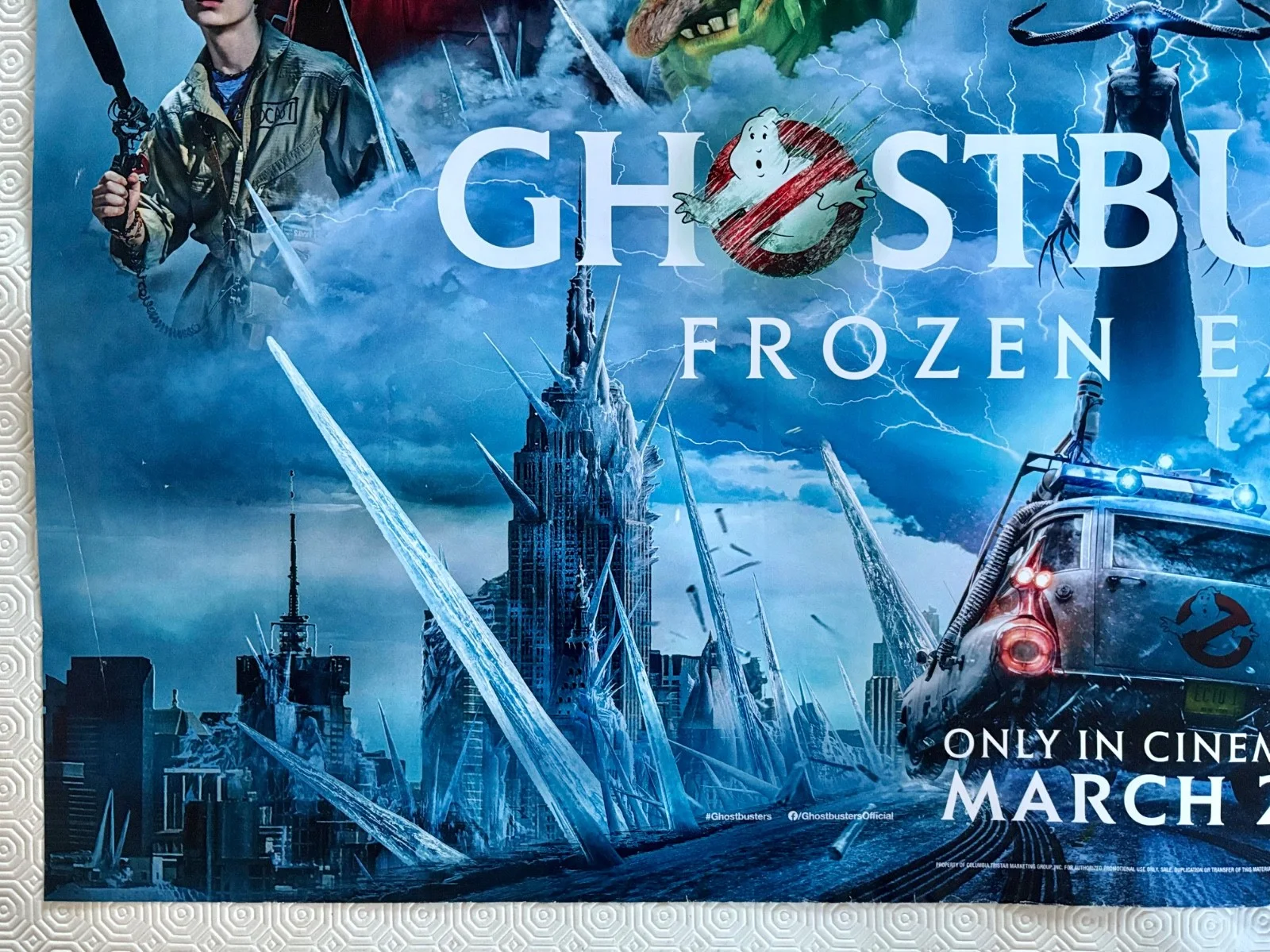 Ghostbusters Frozen Empire Original 2024 DS Quad Poster Paul Rudd Carrie Coon, image 2