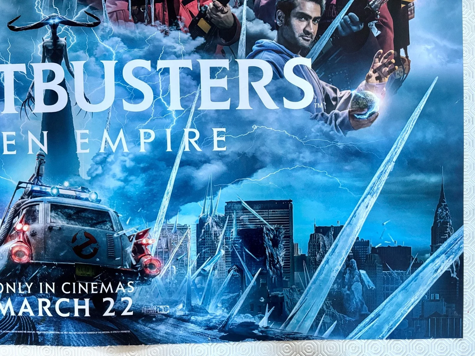 Ghostbusters Frozen Empire Original 2024 DS Quad Poster Paul Rudd Carrie Coon, image 3