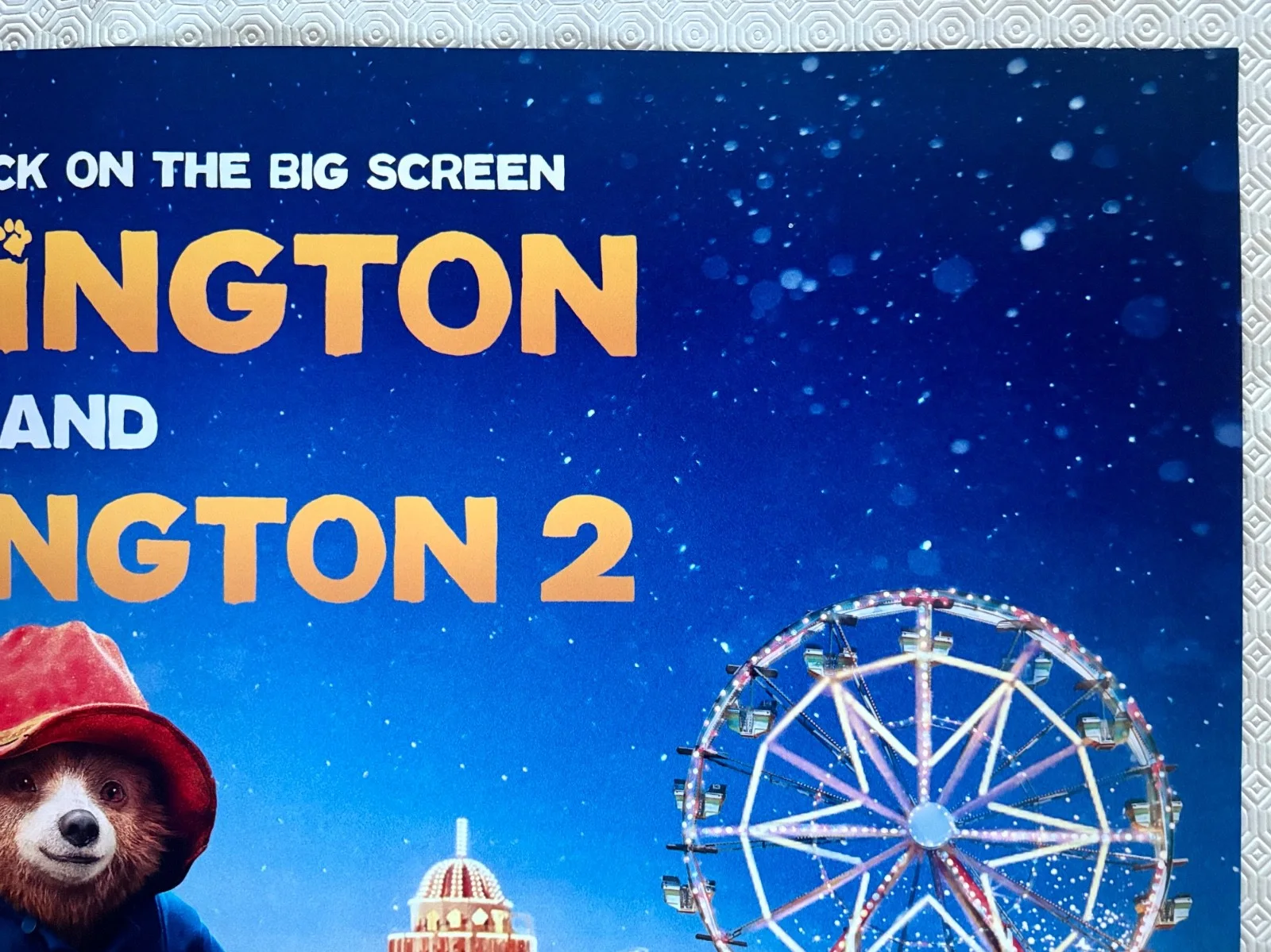 Paddington and Paddington 2 Original 2024 Double Bill DS Quad Poster, изображение 4