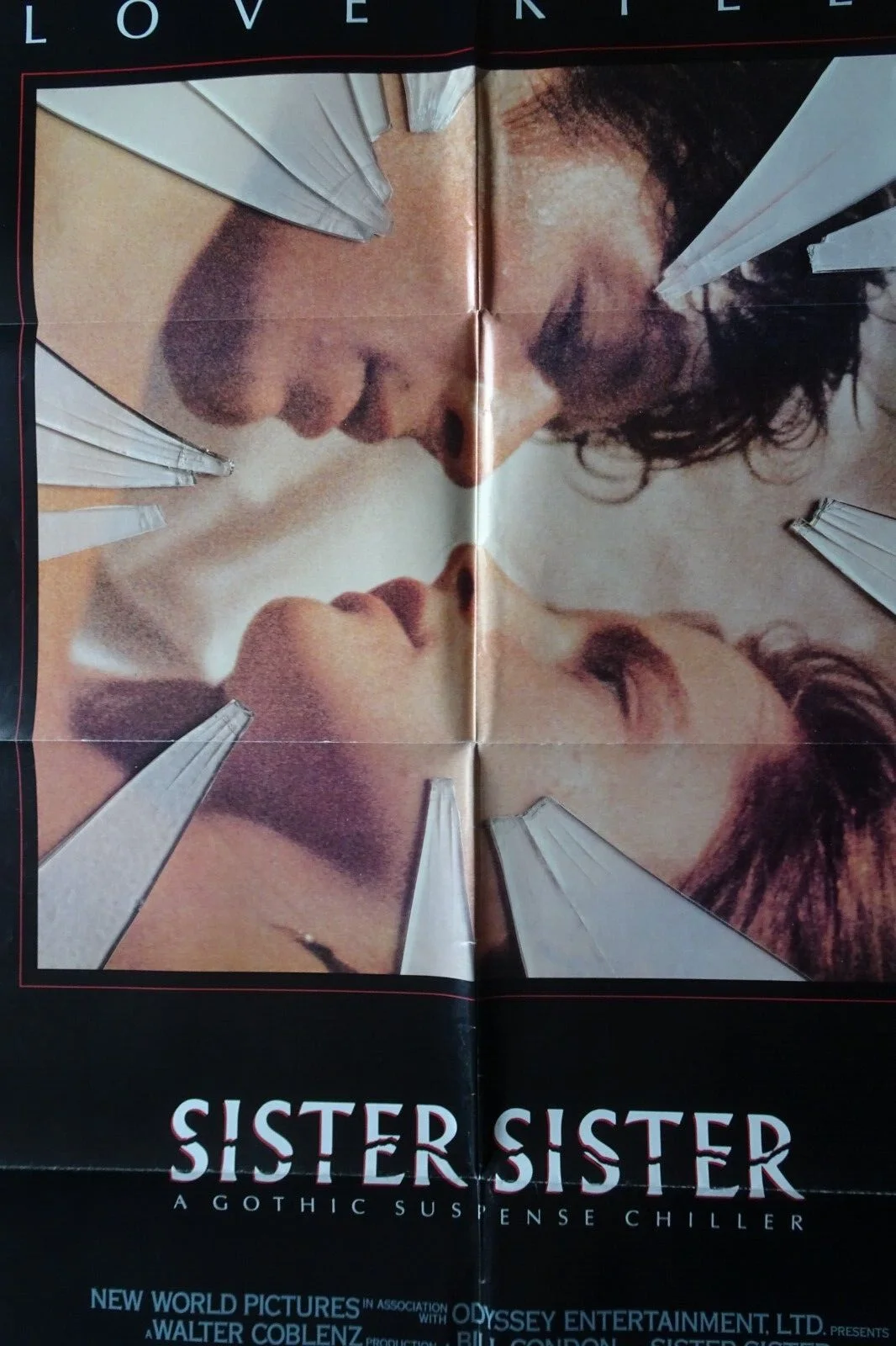 Sister Sister Poster One Sheet Eric Stoltz Jennifer Jason Leigh 1987, изображение 2