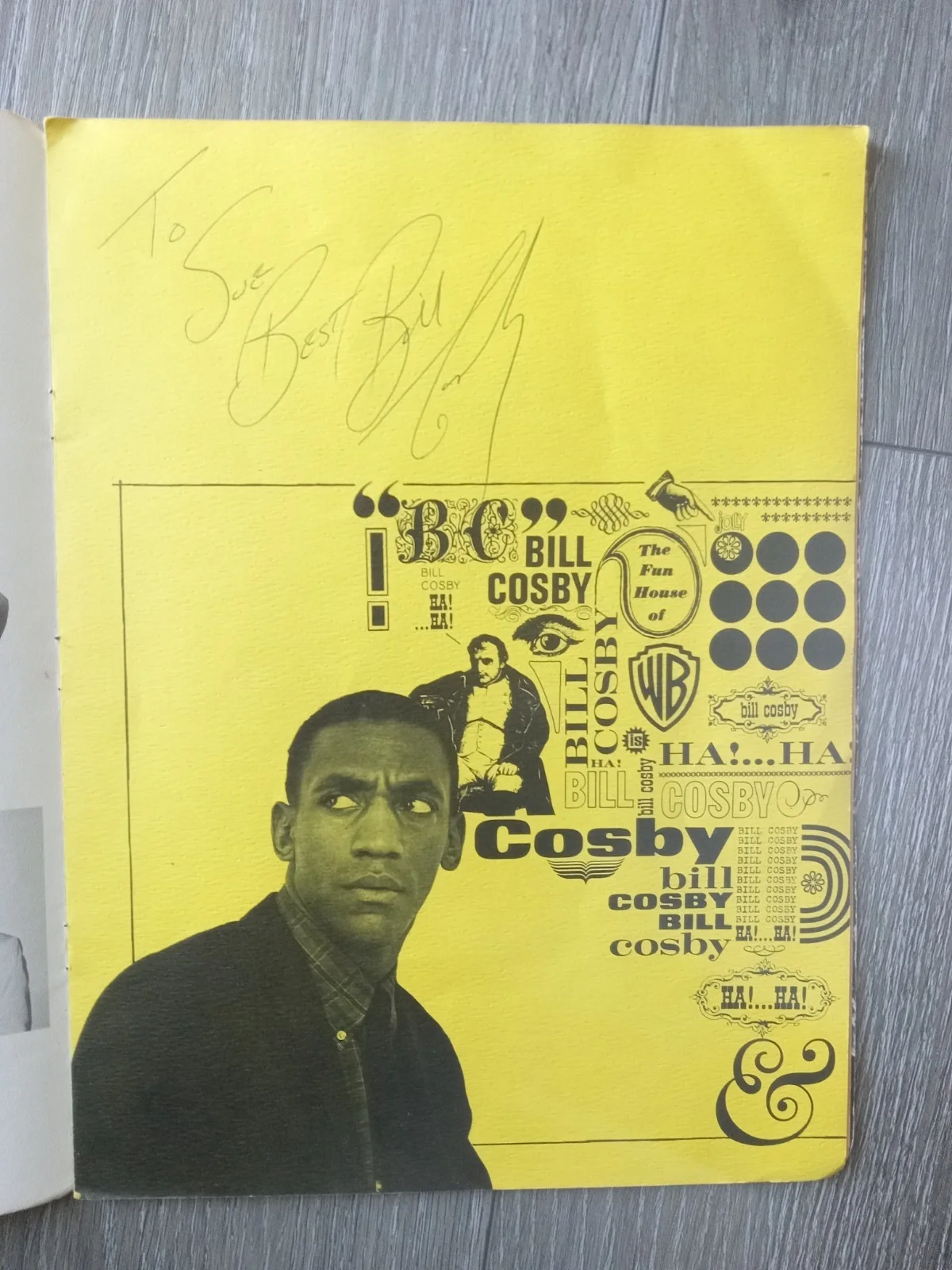 Bill Cosby — 1966 Bill Cosby Signed Book/Program; Autograph, Comedian, image 2