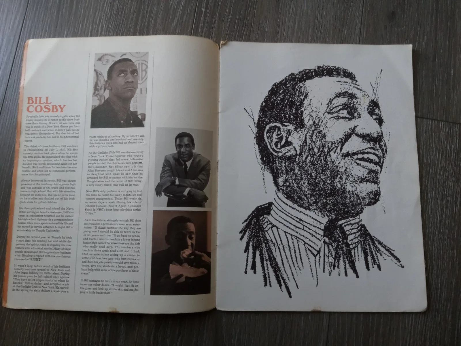 Bill Cosby — 1966 Bill Cosby Signed Book/Program; Autograph, Comedian, image 4