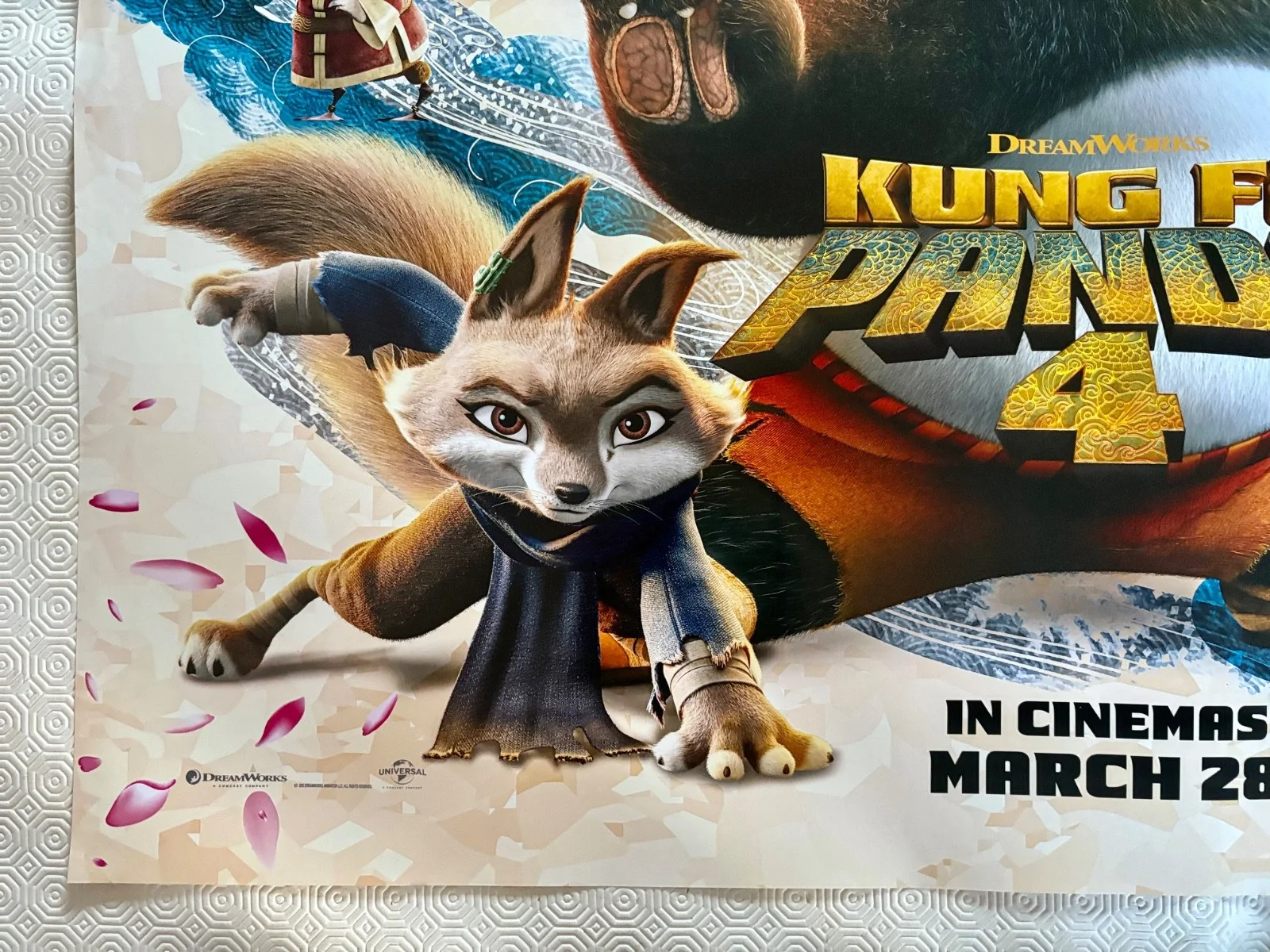 Kung Fu Panda 4 Original 2024 DS Quad Poster Jack Black Awkwafina, image 2