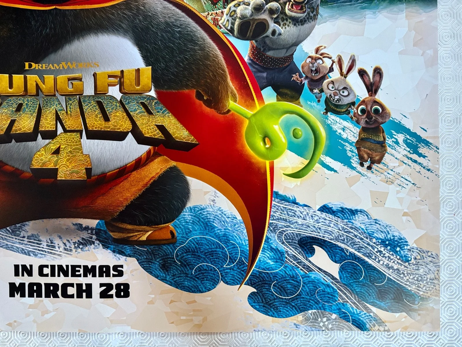 Kung Fu Panda 4 Original 2024 DS Quad Poster Jack Black Awkwafina, image 3