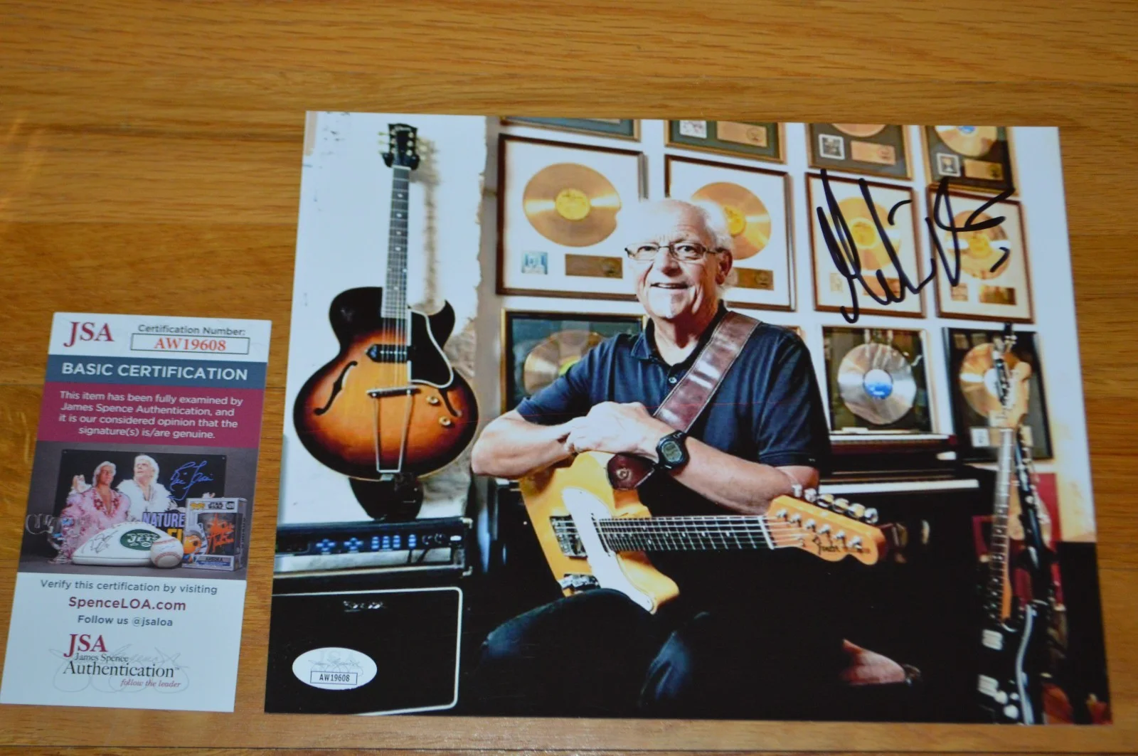 Jethro Tull ~ Martin Barre Autographed 8x10 Color Photo with JSA COA, image 4