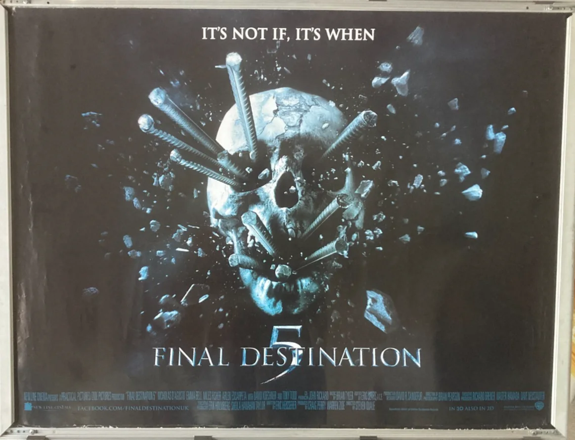 Cinema Poster: FINAL DESTINATION 5 2011 (Quad) Nicholas D'Agosto Arlen Escarpeta, image 2