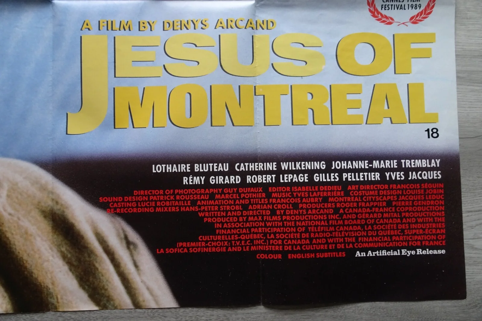 Jesus of Montreal Poster Quad 1989 Lothaire Bluteau Denys Arcand, изображение 4