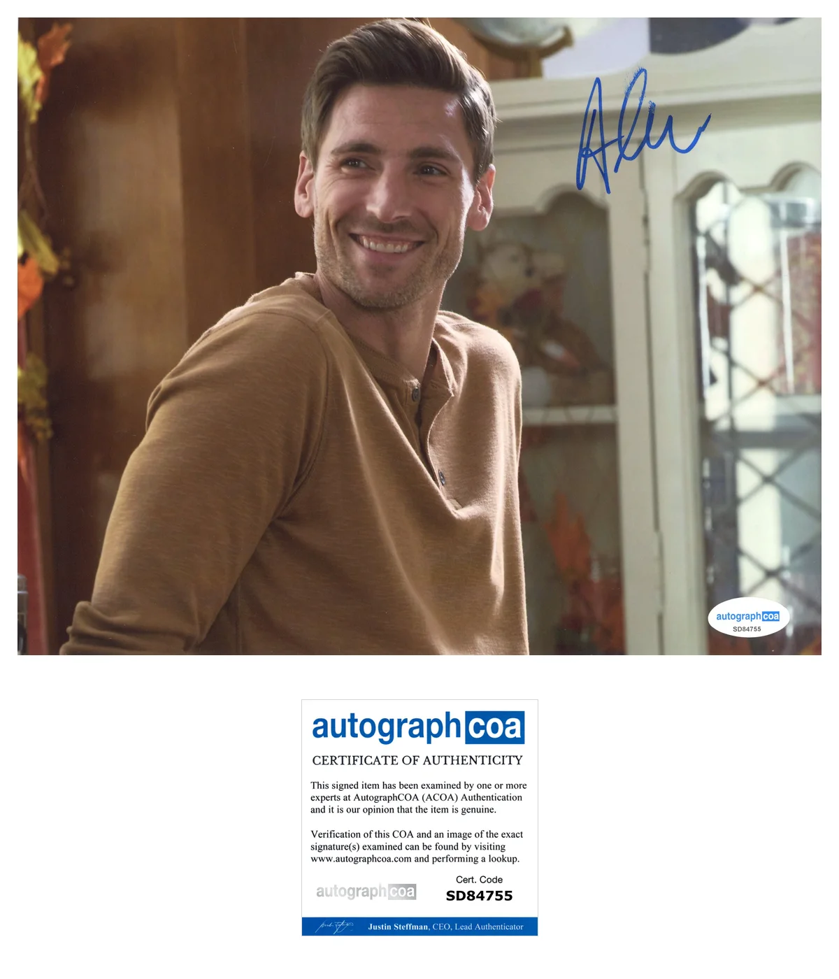Andrew Walker Hallmark Autographed Signed 8x10 Photo ACOA, image 2