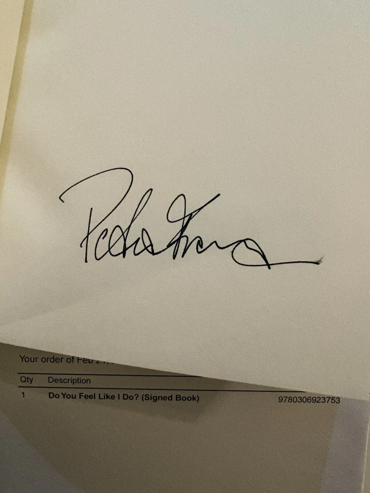 Peter Frampton SIGNED Do You Feel Like I Do? AUTOGRAPHED 1st Edition, image 2