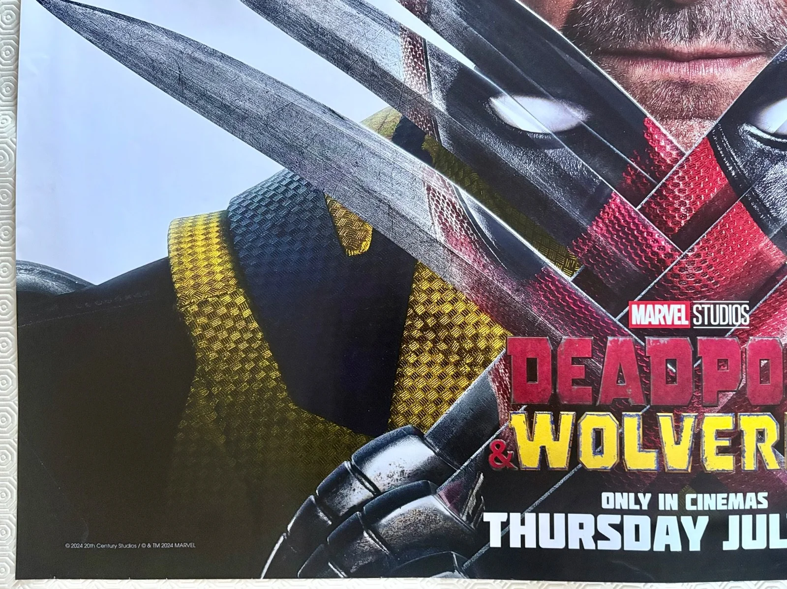Marvel Deadpool & Wolverine Original DS Quad Poster Ryan Reynolds Hugh Jackman, image 2