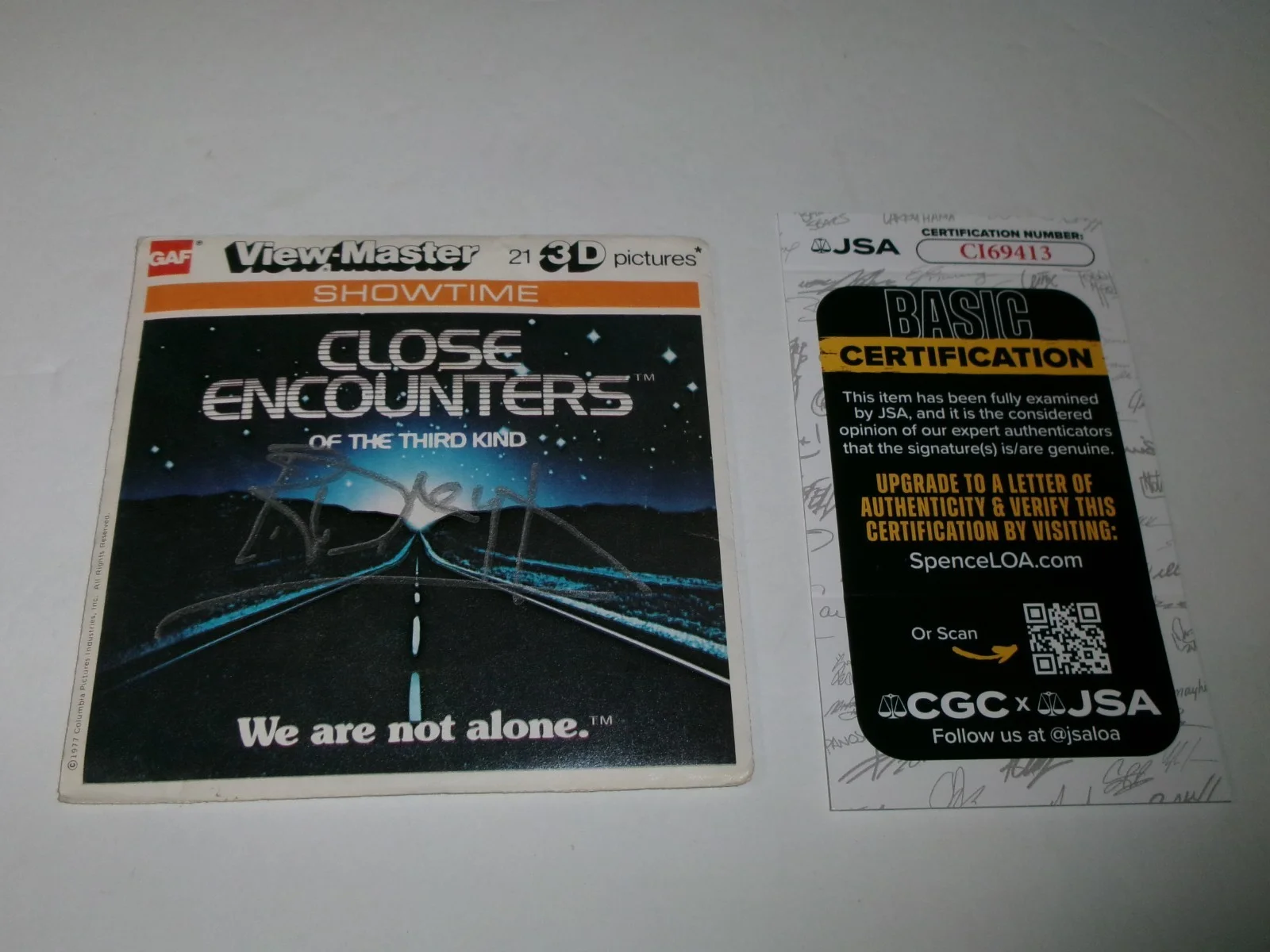 Richard Dreyfuss — Richard Dreyfuss Signed Close Encounters View Master Complete JSA CERT