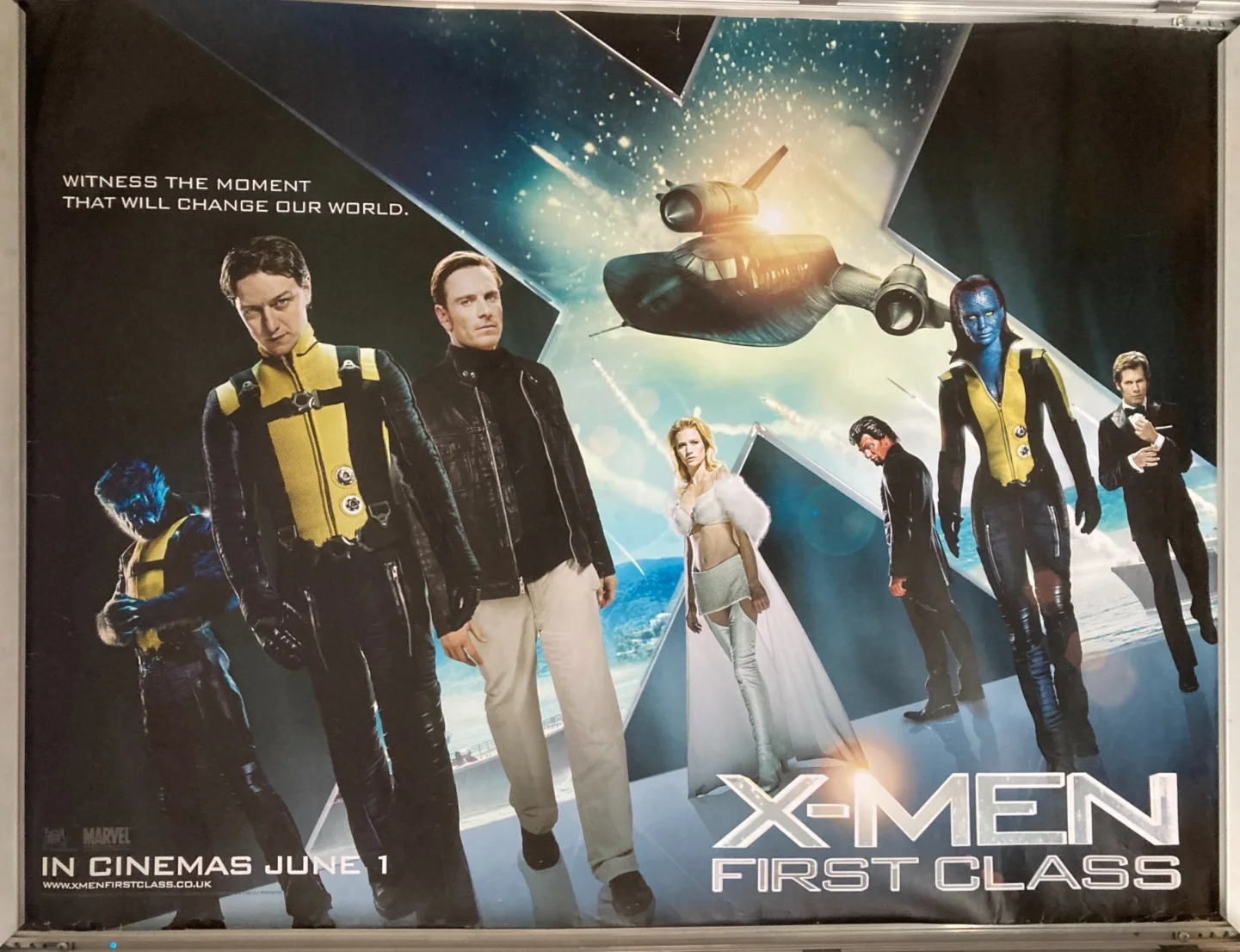 Cinema Poster: X-MEN FIRST CLASS 2011 (Dark Group Quad) Michael Fassbender, изображение 2