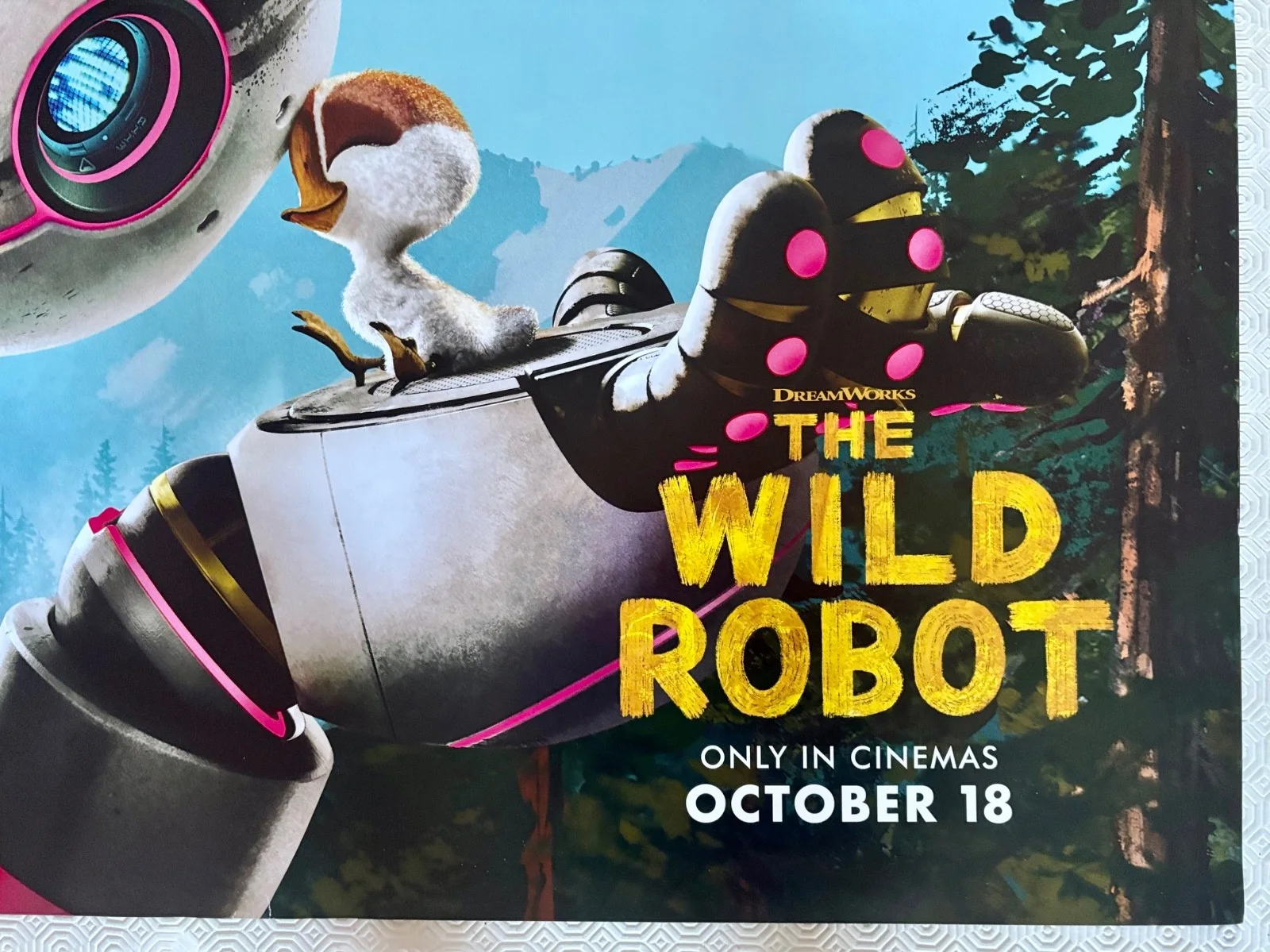 Dreamworks The Wild Robot Original Double Sided 2025 Quad Poster, image 3