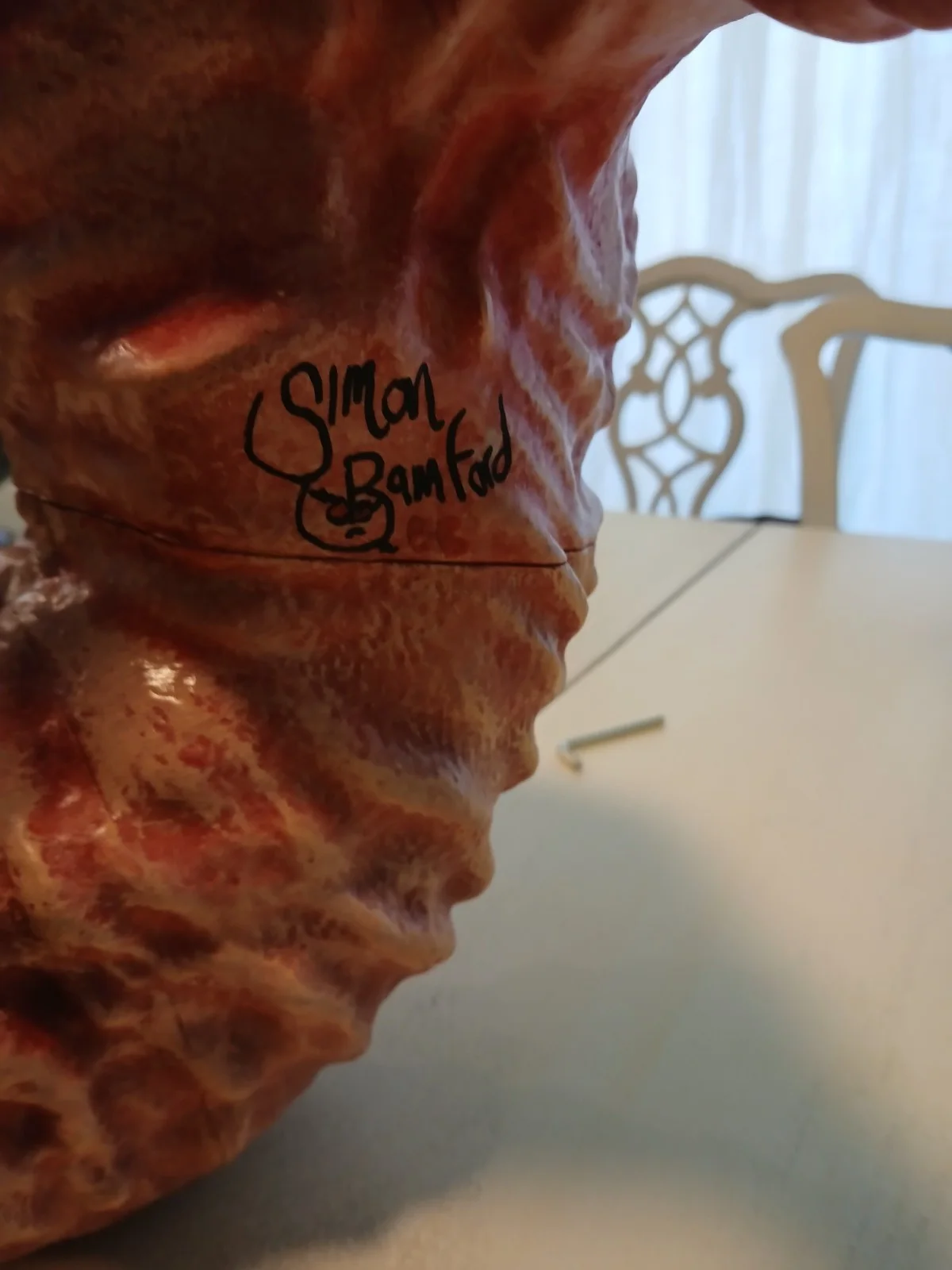 Ashley Laurance, Clive Barker, Simon Bamford, Nicholas Vincen — Custom Hellraiser Engineer statue, image 5