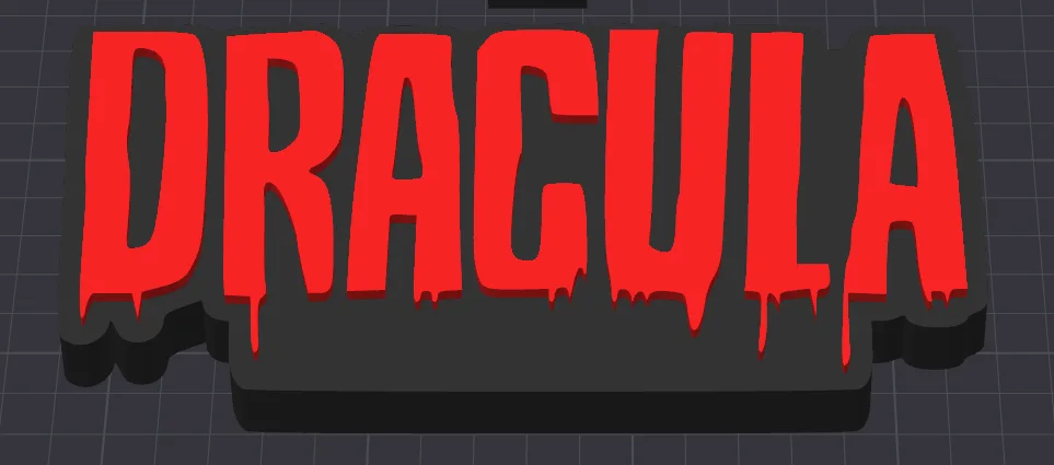 Decorative Dracula Horror Film TV logo Sign Display Pops Retro, изображение 2