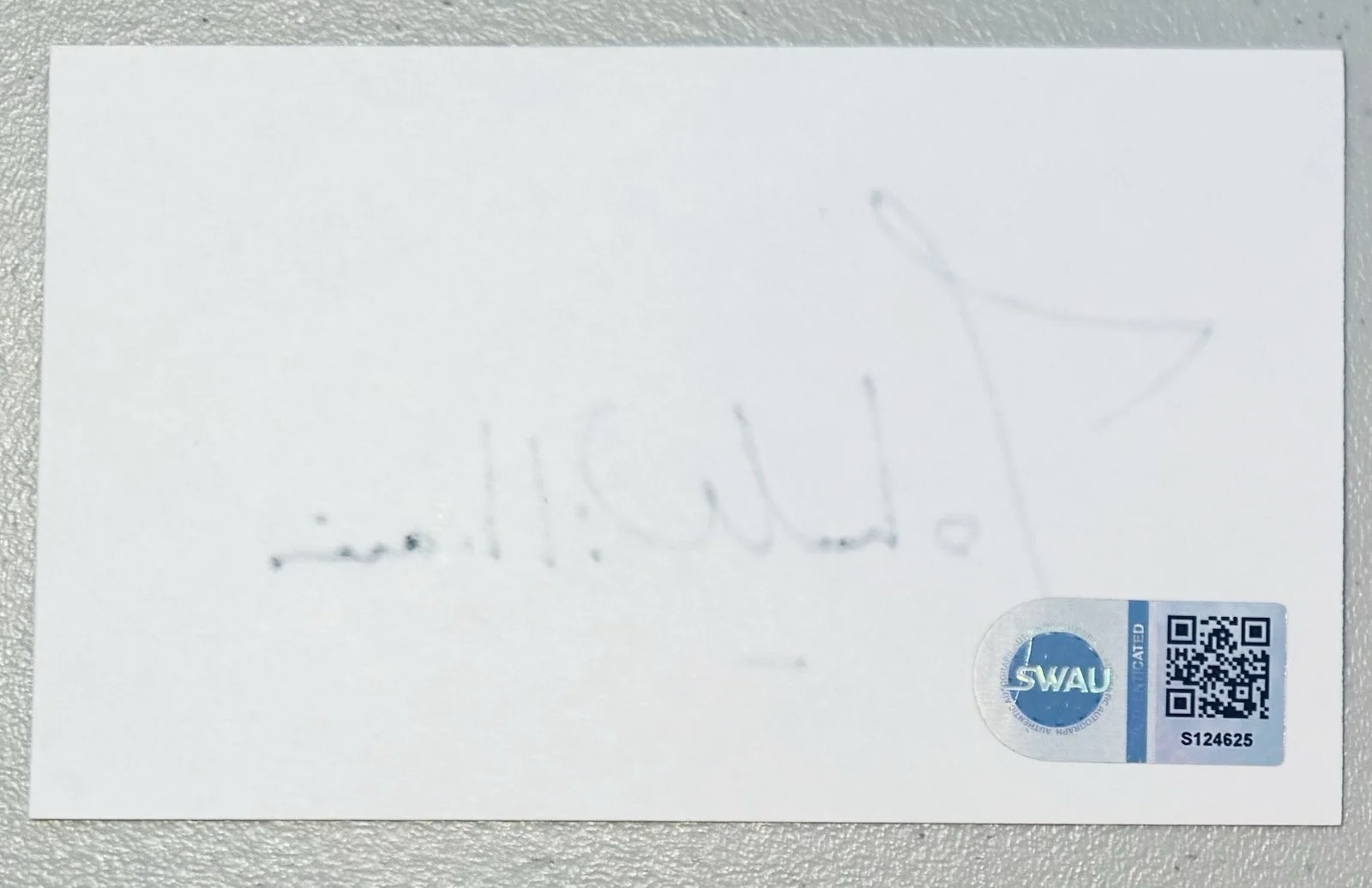 John Williams Signed Autographed 3x5 Card SWAU Authenticated Star Wars Jaws 2, image 2