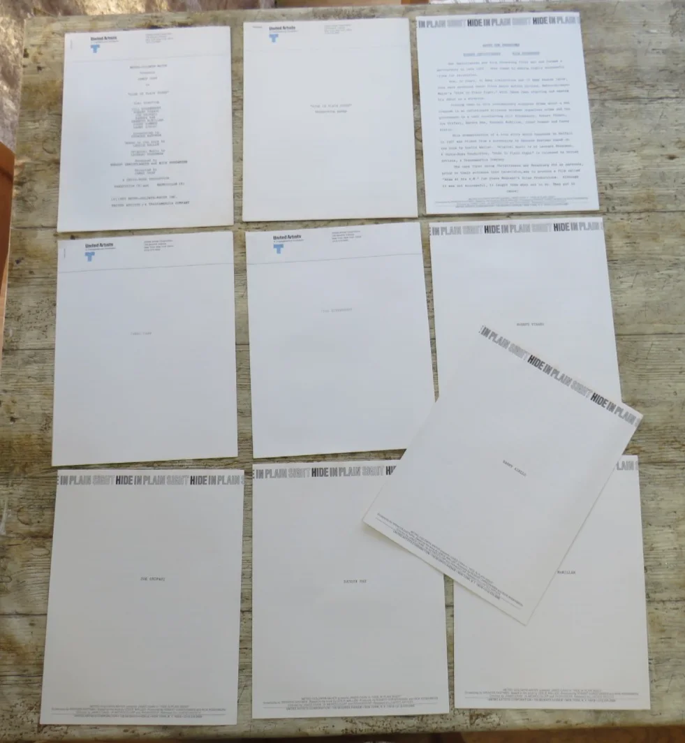 HIDE IN PLAIN SIGHT ORIGINAL 1980 CINEMA FILM PRESS KIT James Caan 14 PHOTOS 80s, изображение 3