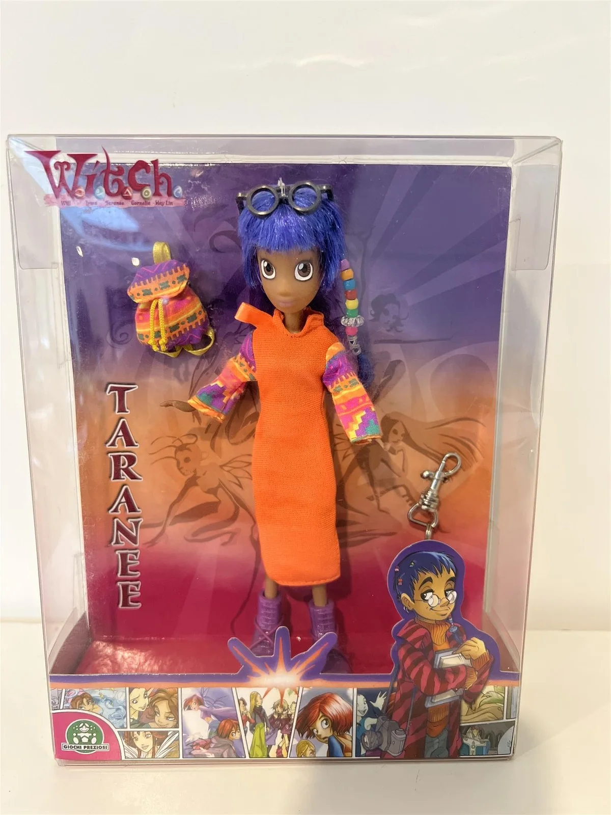 Disney W.I.T.C.H Doll TARANEE With Bag & Keychain - Boxed, изображение 2