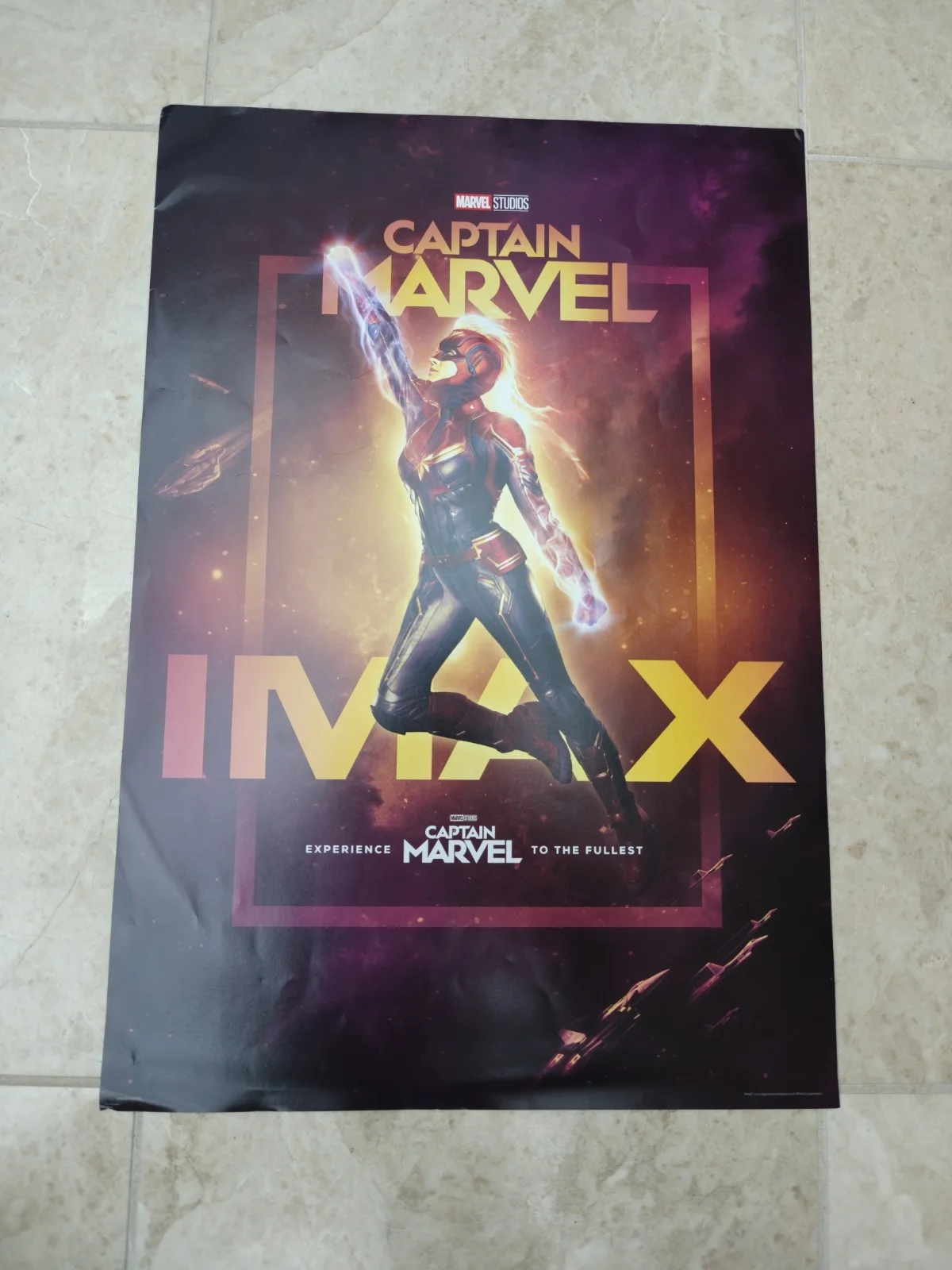 Captain Marvel IMAX Original Promo Cinema Poster Marvel Studios 2019 13"x19", image 2