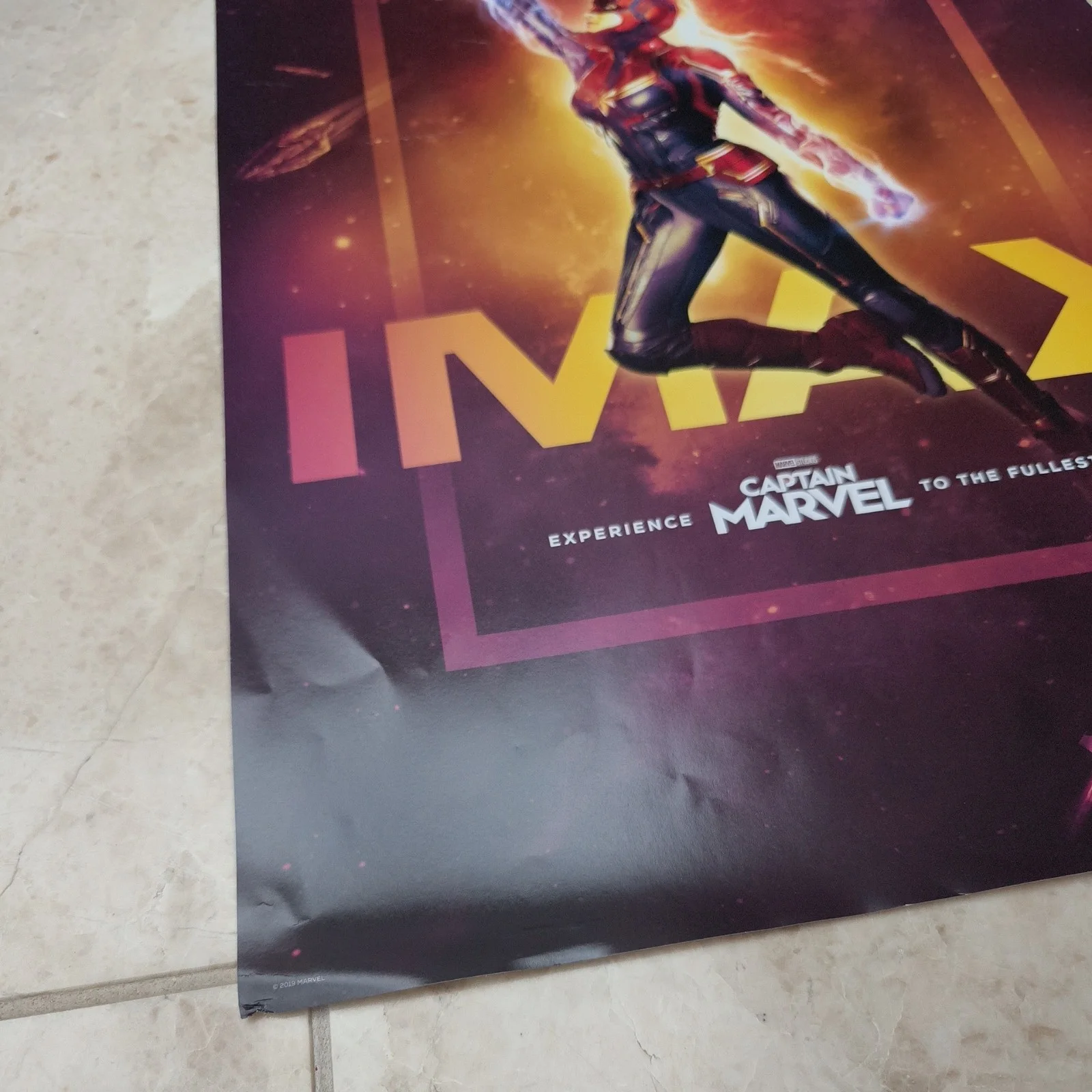 Captain Marvel IMAX Original Promo Cinema Poster Marvel Studios 2019 13"x19", image 3