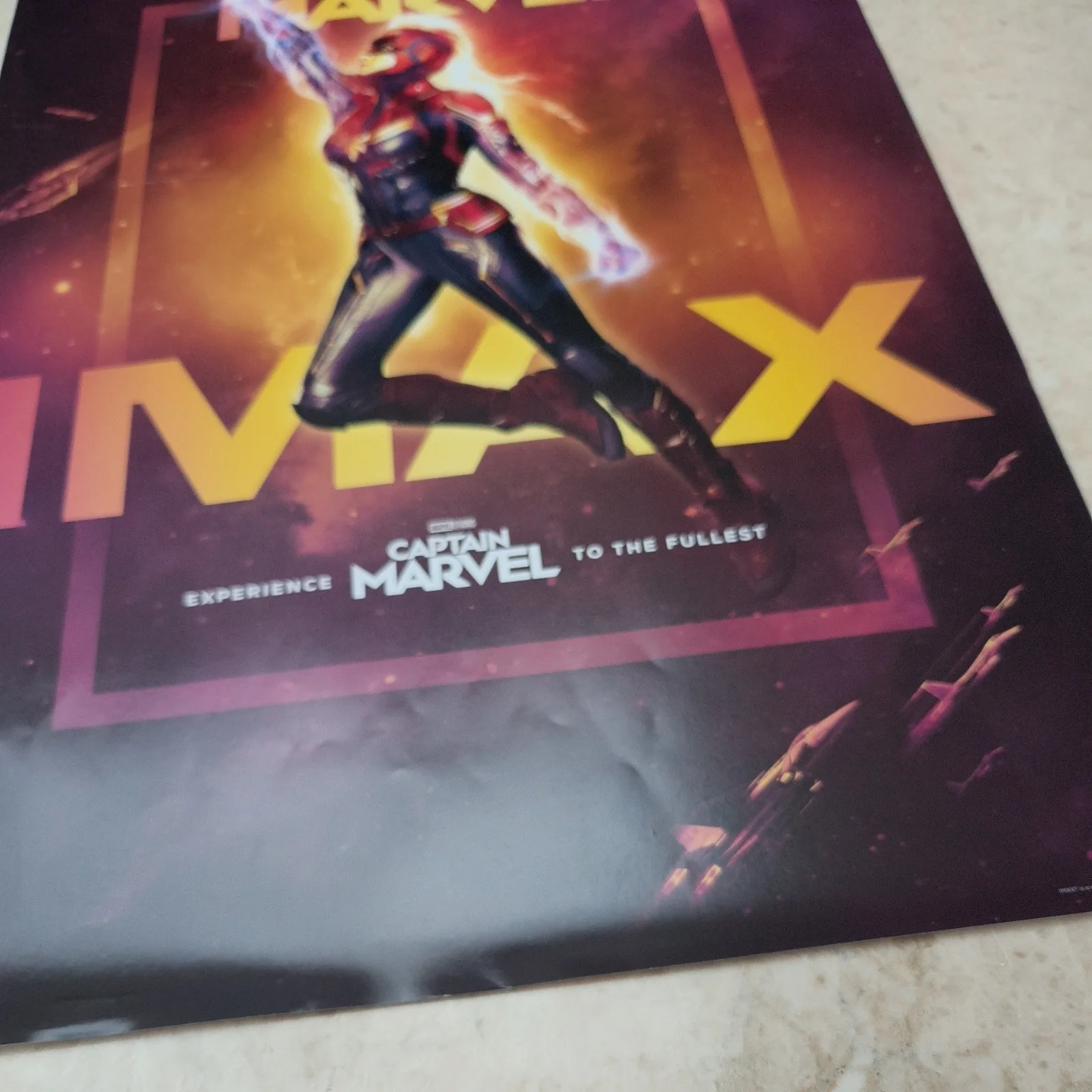 Captain Marvel IMAX Original Promo Cinema Poster Marvel Studios 2019 13"x19", image 4