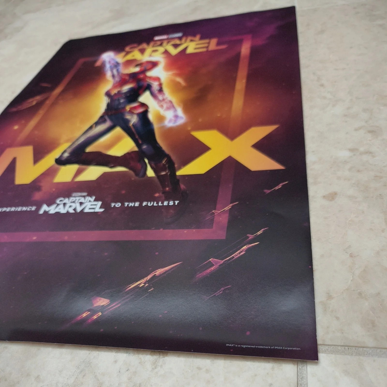 Captain Marvel IMAX Original Promo Cinema Poster Marvel Studios 2019 13"x19", image 5
