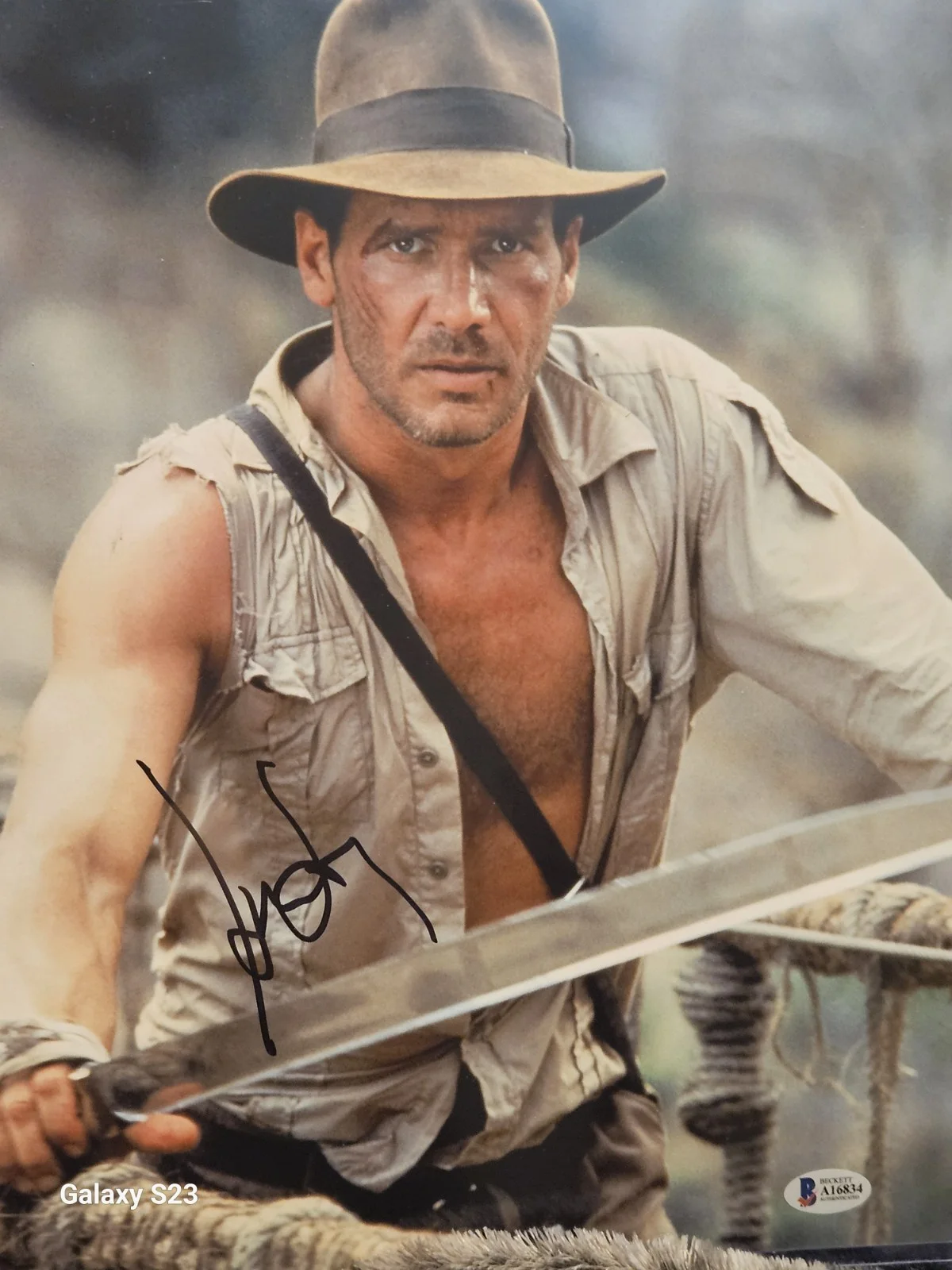 HARRISON FORD SIGNED 'INDIANA JONES' 11x14 MOVIE PHOTO BECKETT COA STAR WARS BAS, изображение 3