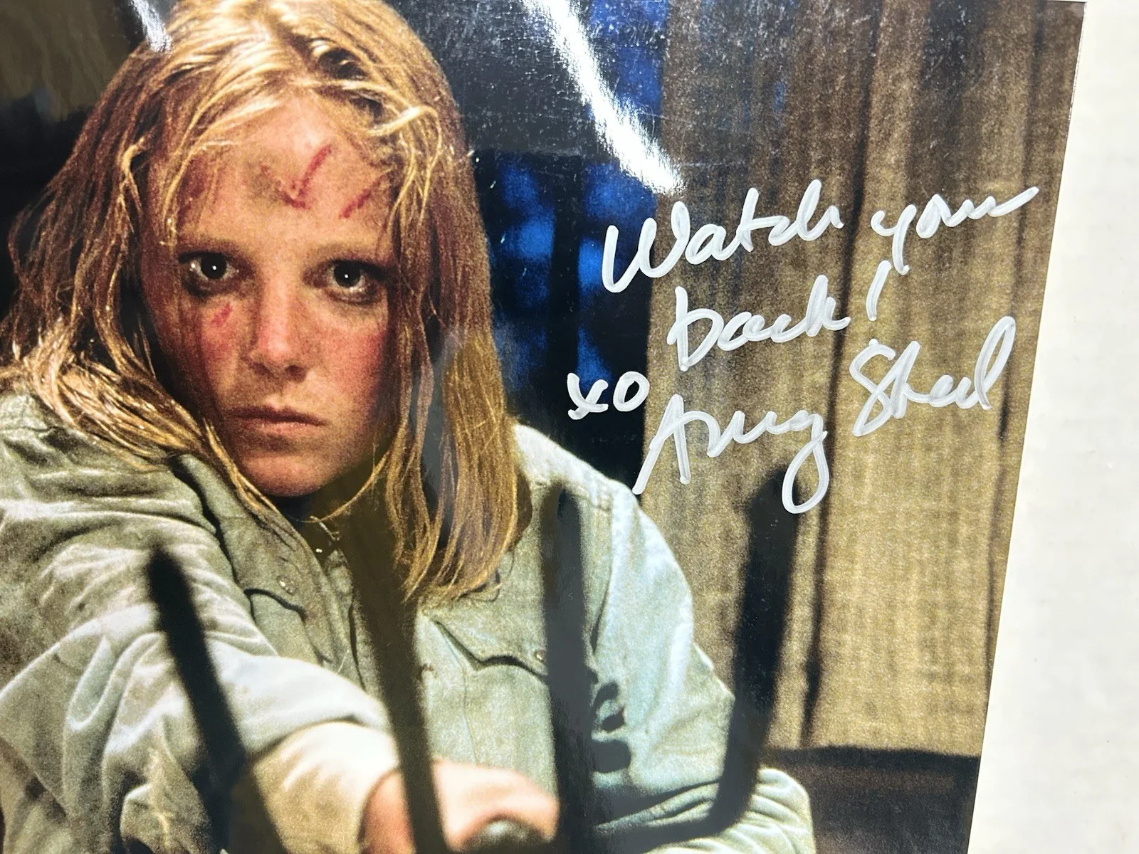 Amy Steel — "FridayThe13th" Part II - AMY STEEL ‘Ginny' - Signed 8x10 Photo w Inscription, изображение 2