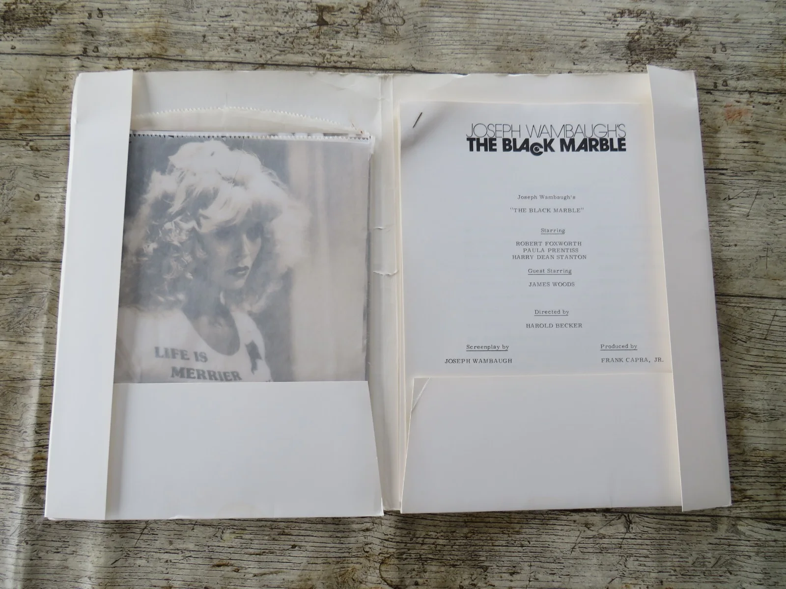 THE BLACK MARBLE ORIGINAL 1980 CINEMA PRESS KIT Robert Foxworth 24 PHOTOS 80's, изображение 2