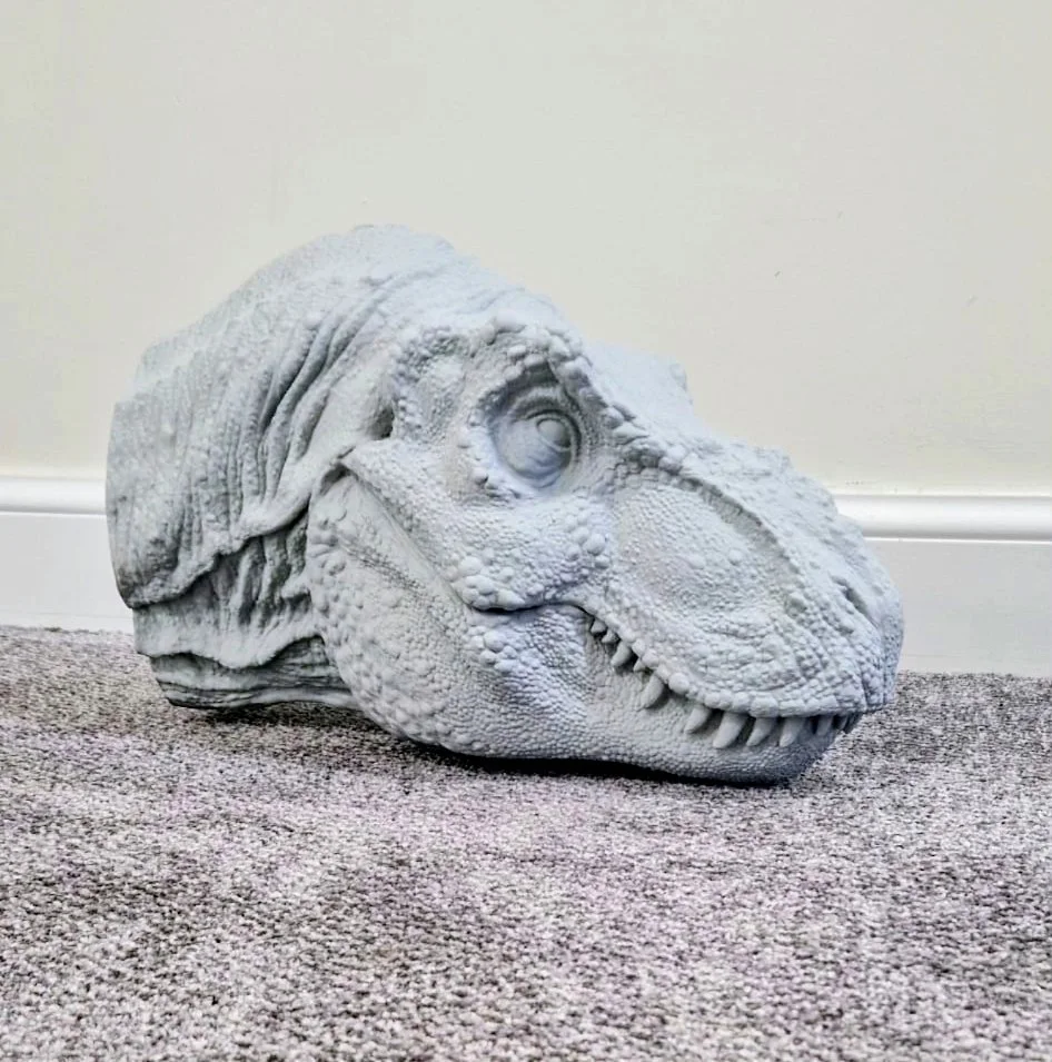 life size bust t-rex 1:5 scale t-rex prop jurassic park.....pre-order, image 2