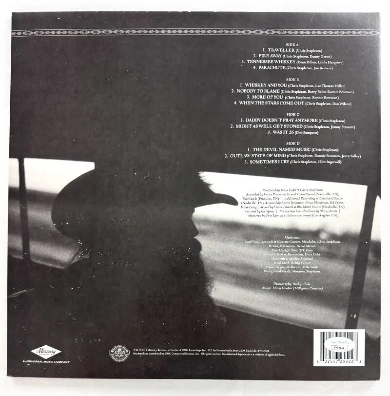 Chris Stapleton — Chris Stapleton Signed Autograph Traveller Album Vinyl Record LP - JSA COA, image 2